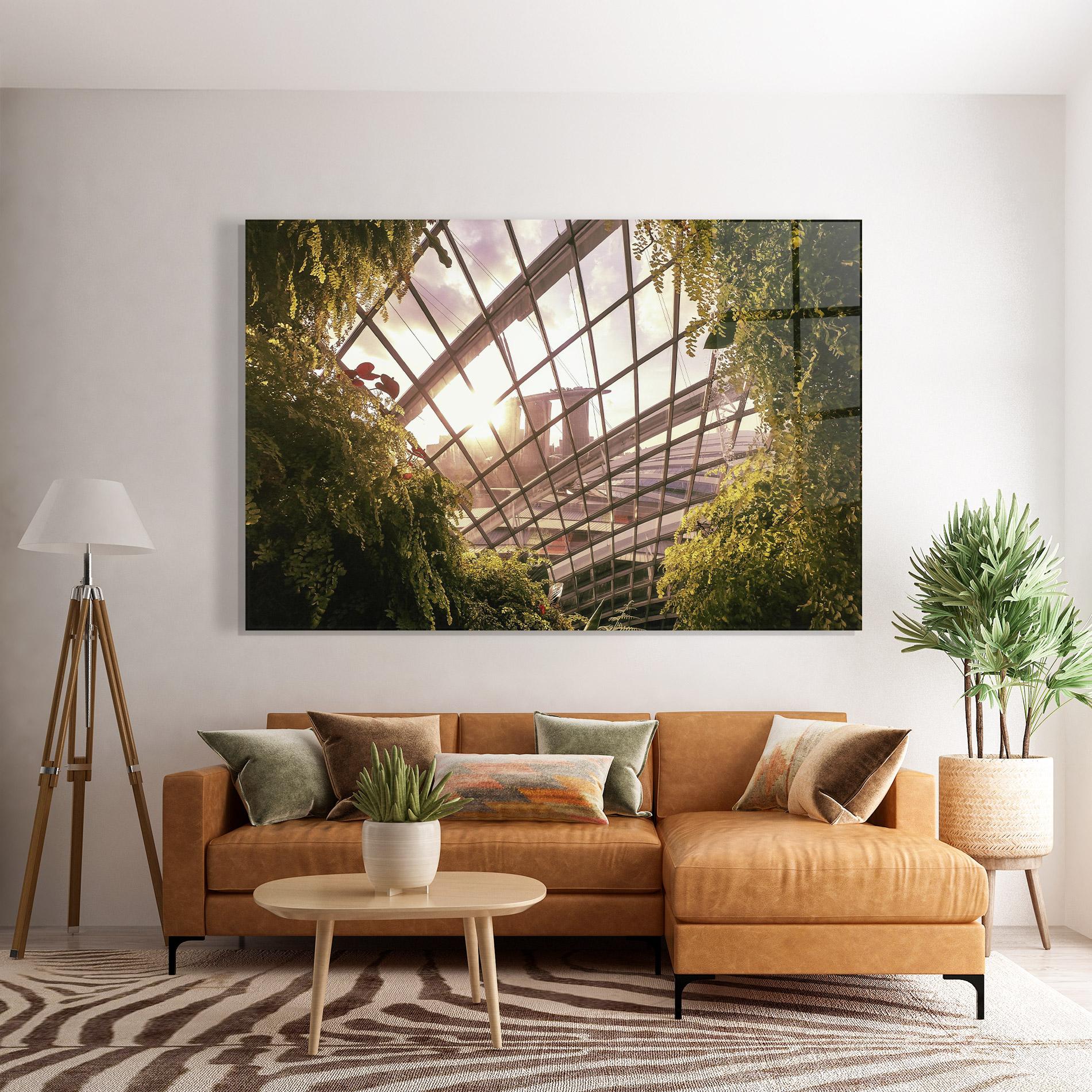 Tablou Sticla Cloud Forest mockup 7