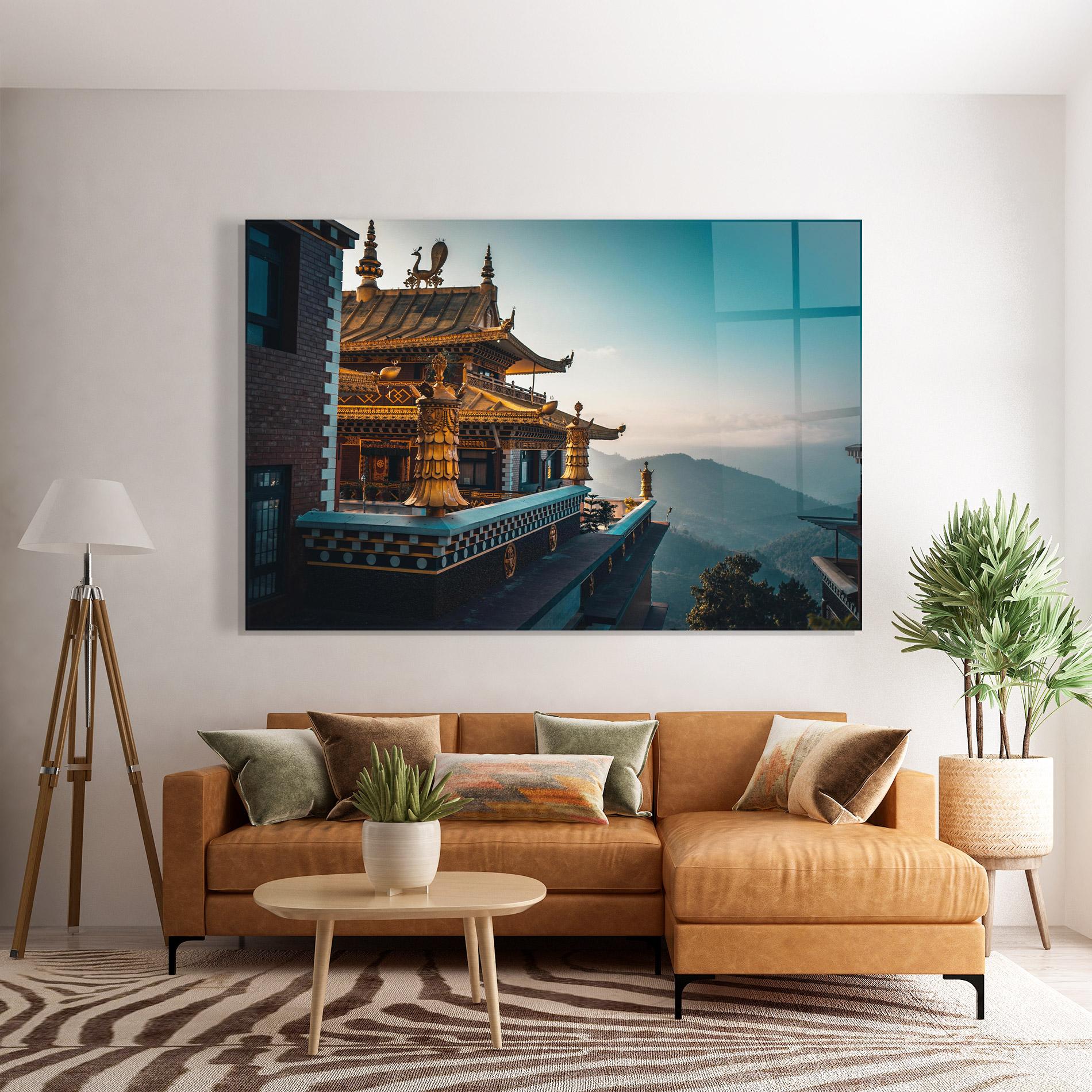 Tablou Sticla Namo Buddha mockup 7