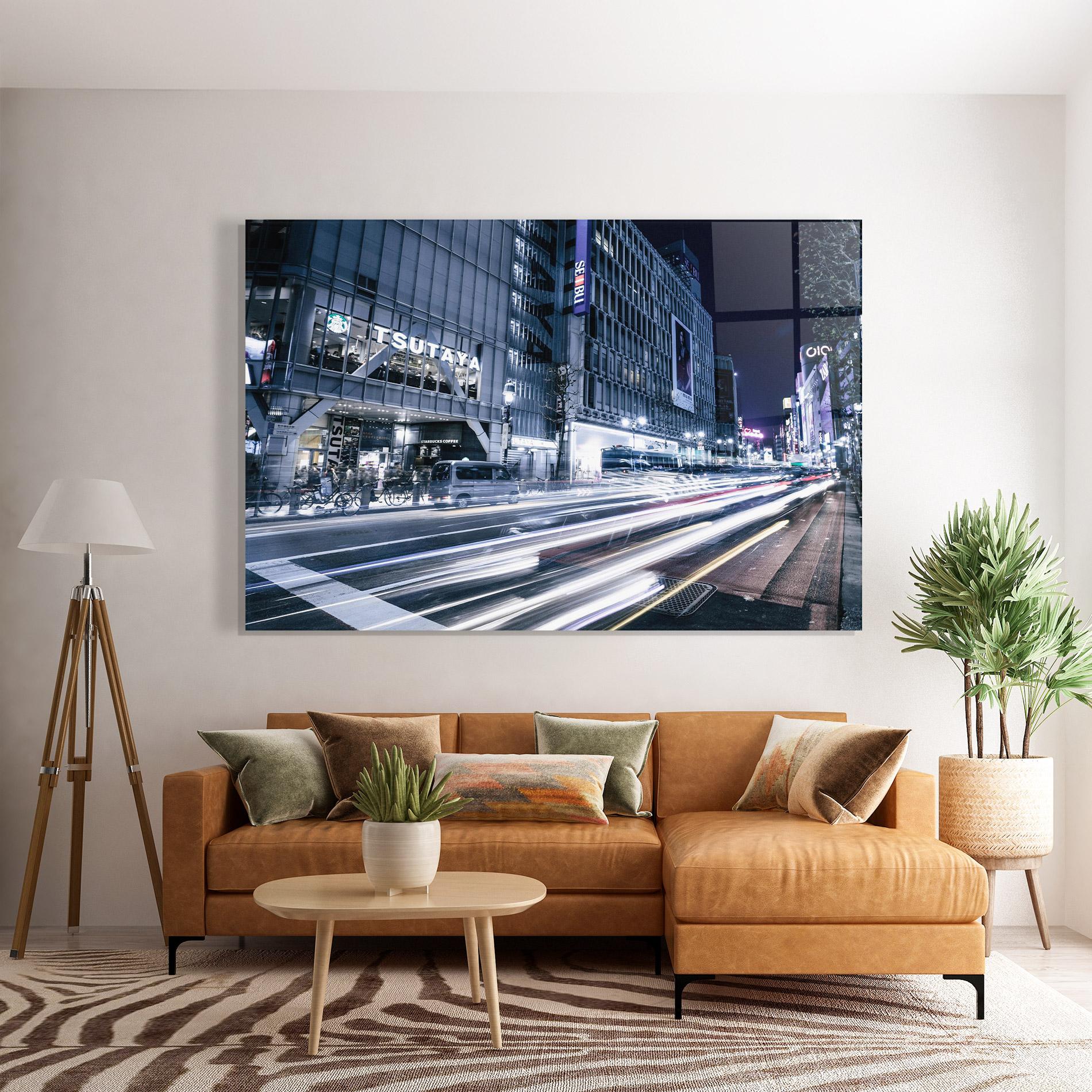 Tablou Sticla Road Traffic mockup 7