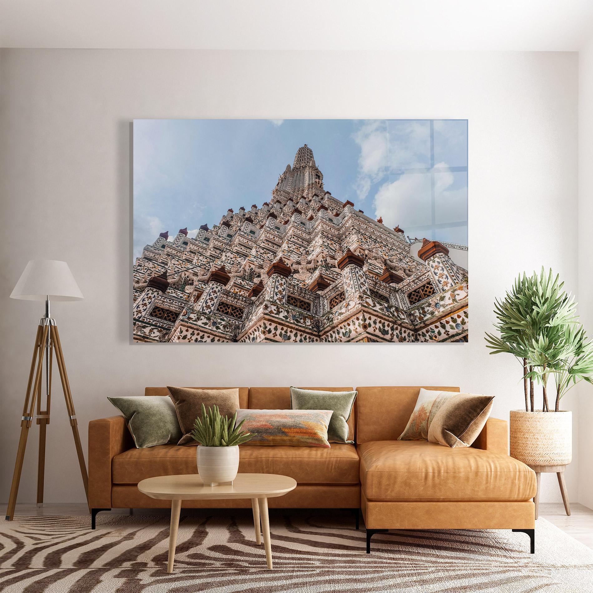 Tablou Sticla Temple Of Dawn mockup 7