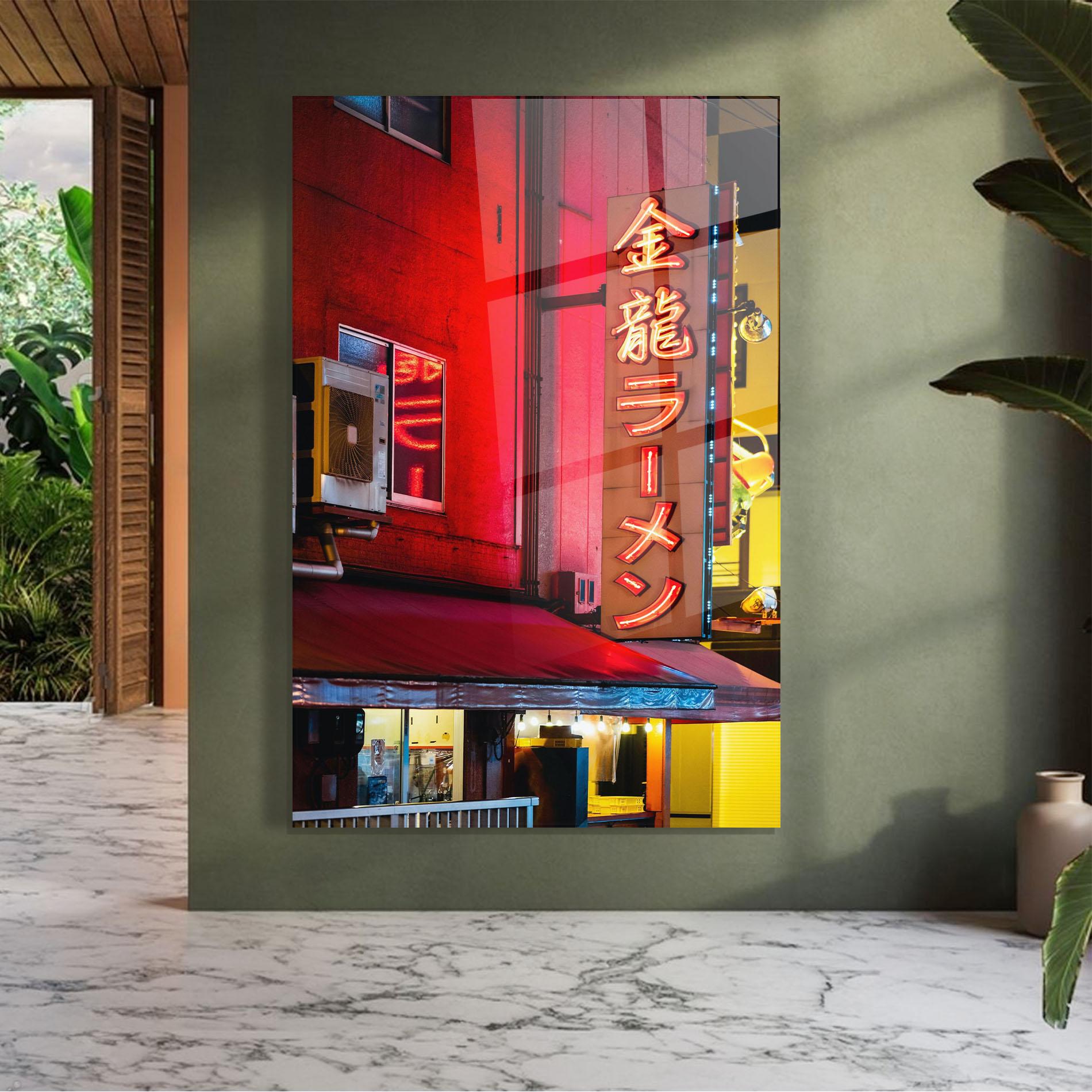 Tablou Sticla Ramen Restaurant mockup 7