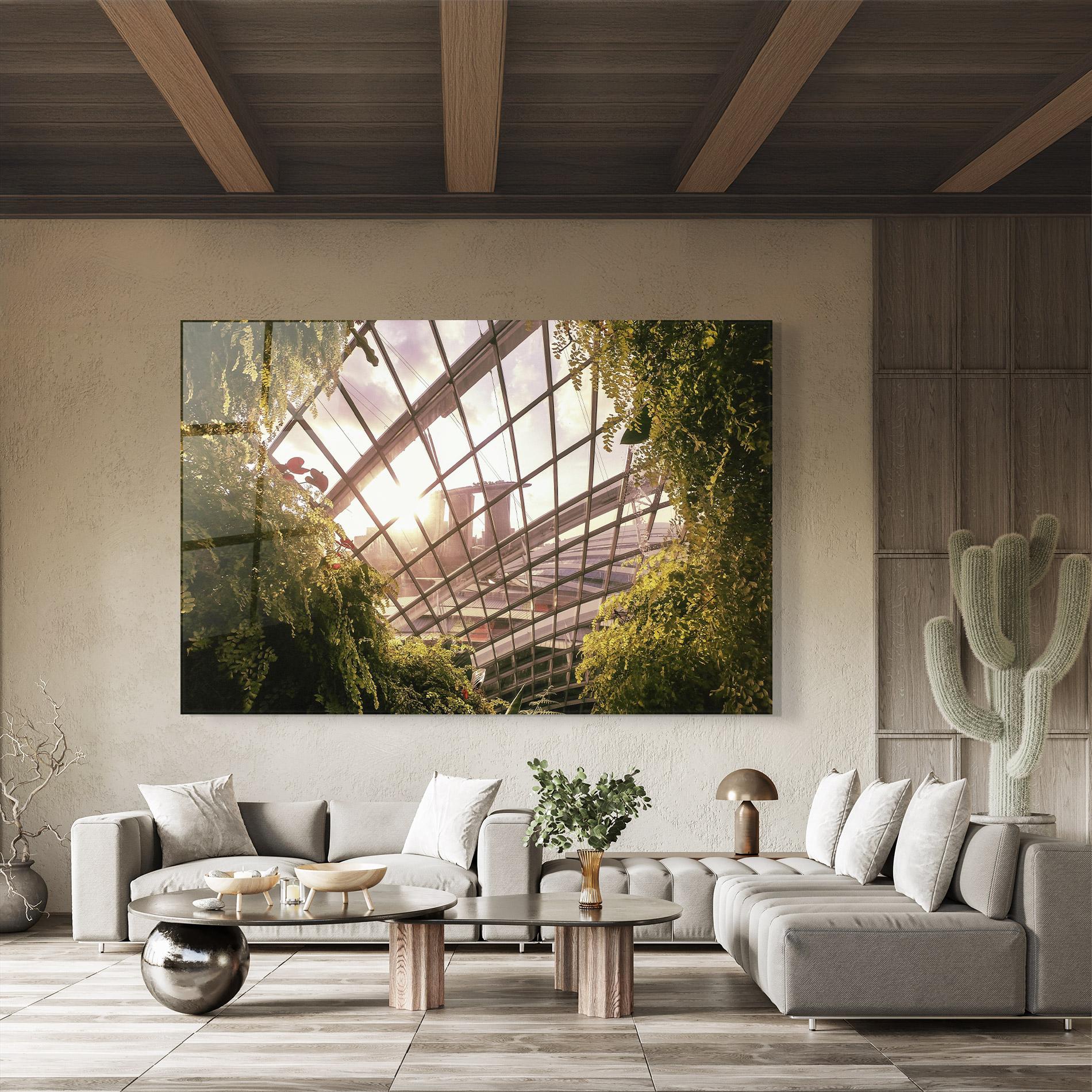 Tablou Sticla Cloud Forest mockup 8