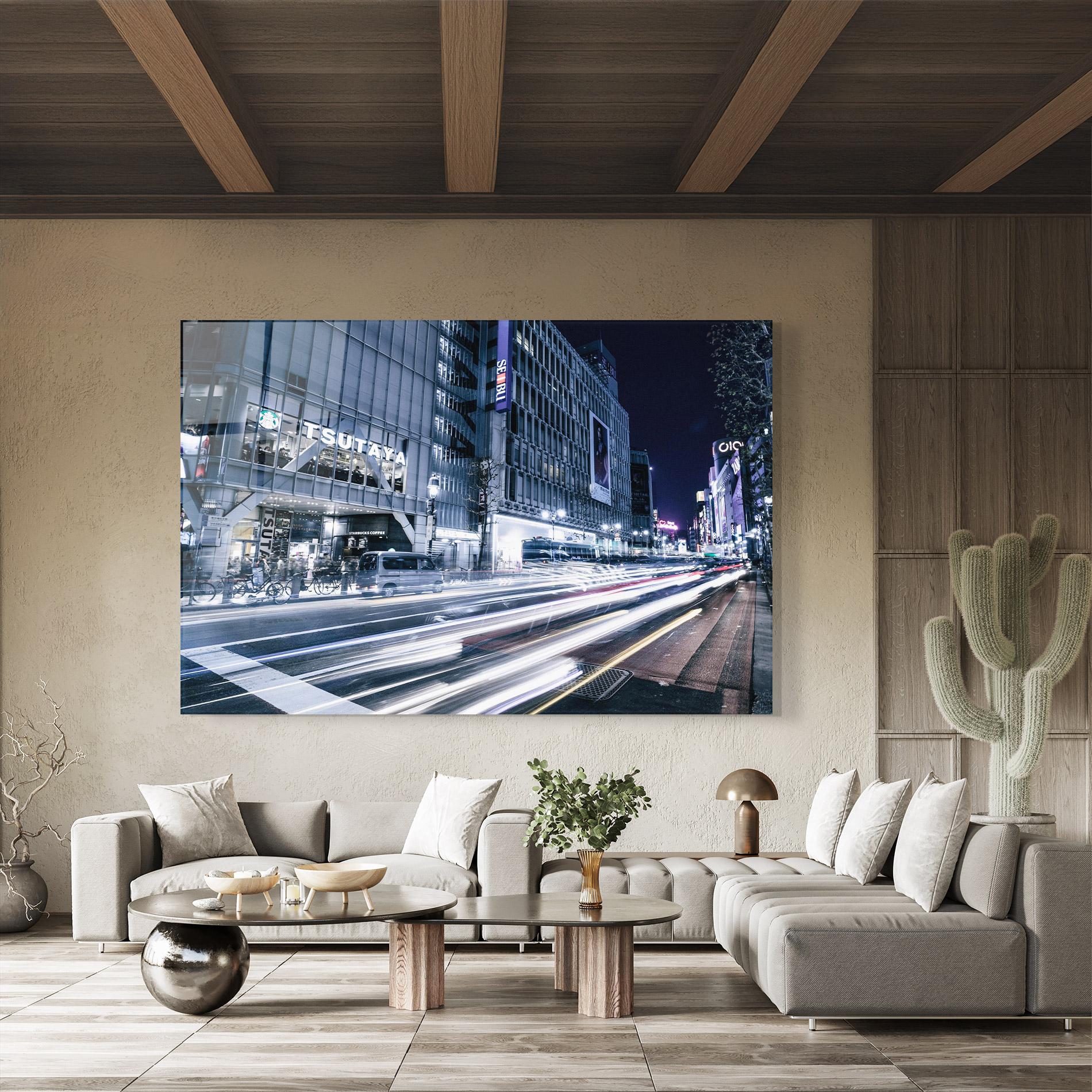 Tablou Sticla Road Traffic mockup 8