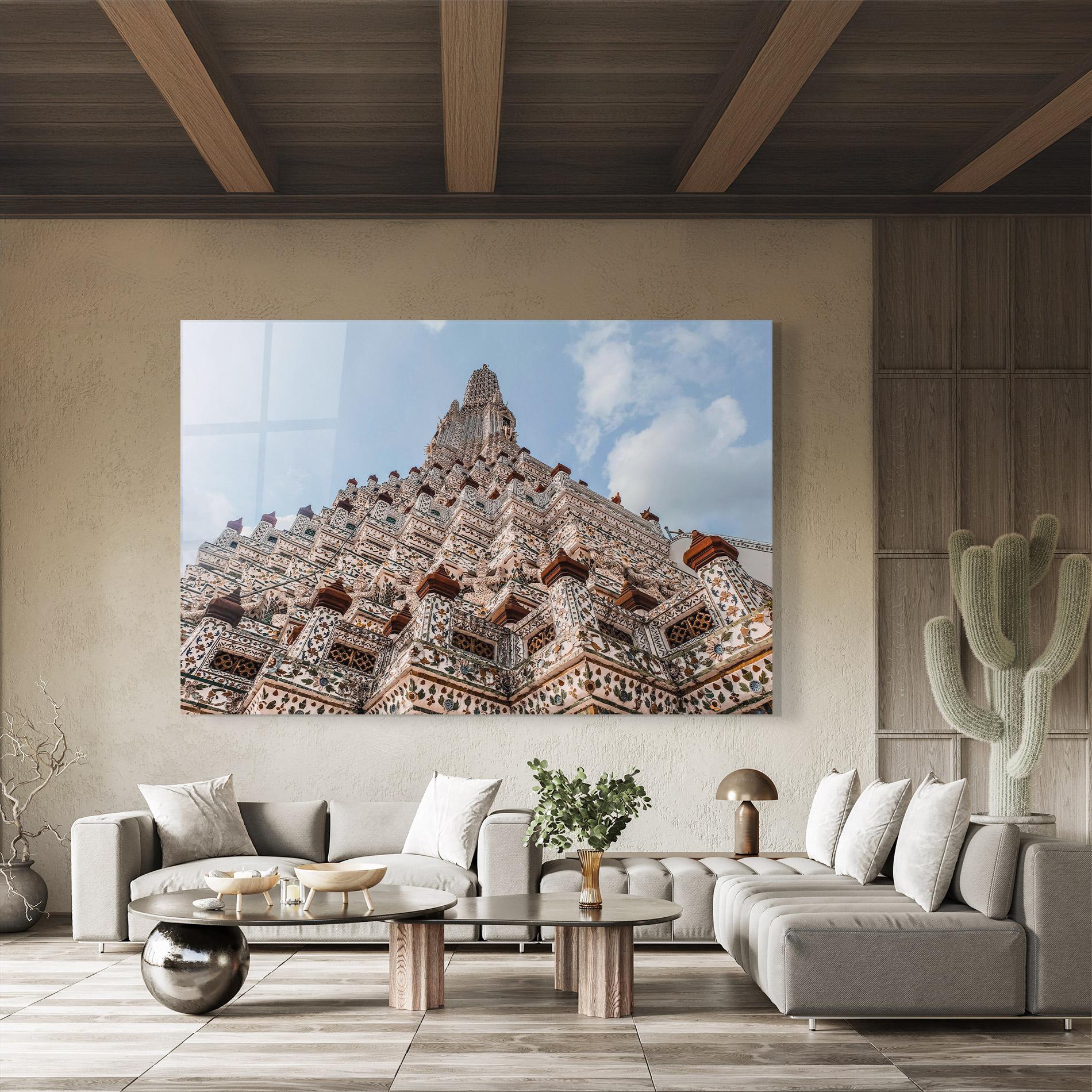 Tablou Sticla Temple Of Dawn mockup 8