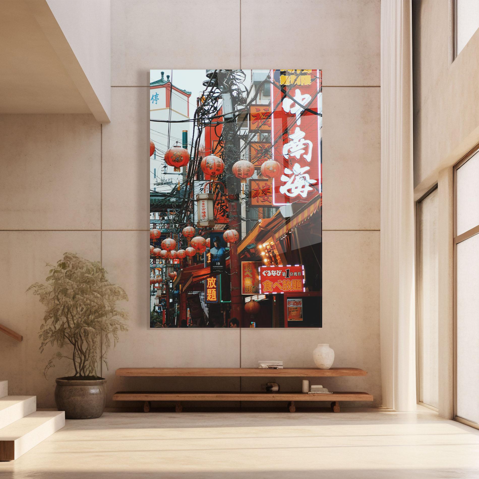 Tablou Sticla Chinatown mockup 8