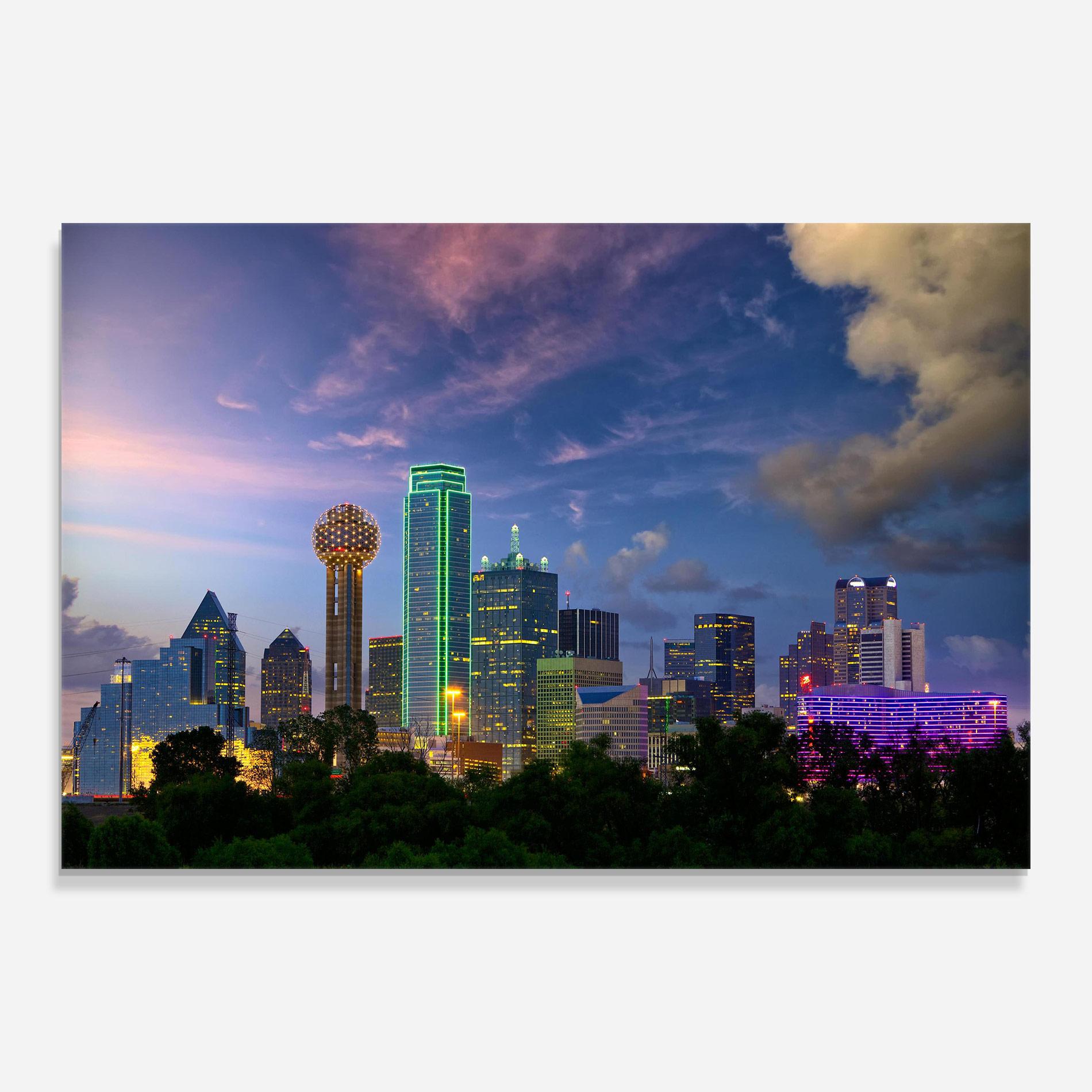 Tablou Sticla Dallas Dusk mockup 0