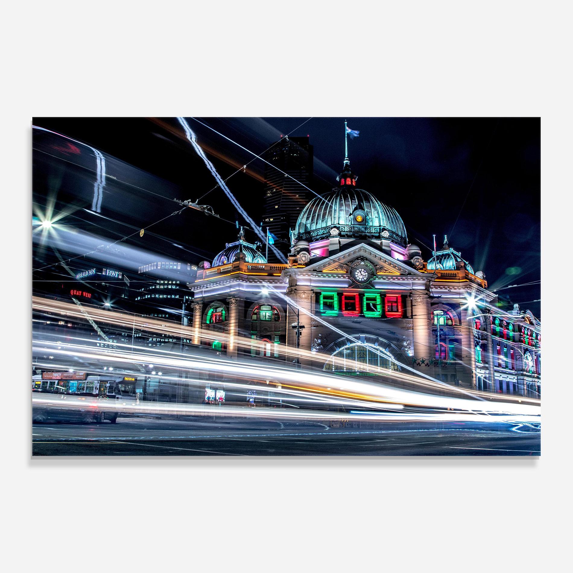 Tablou Sticla Night Move View mockup 0