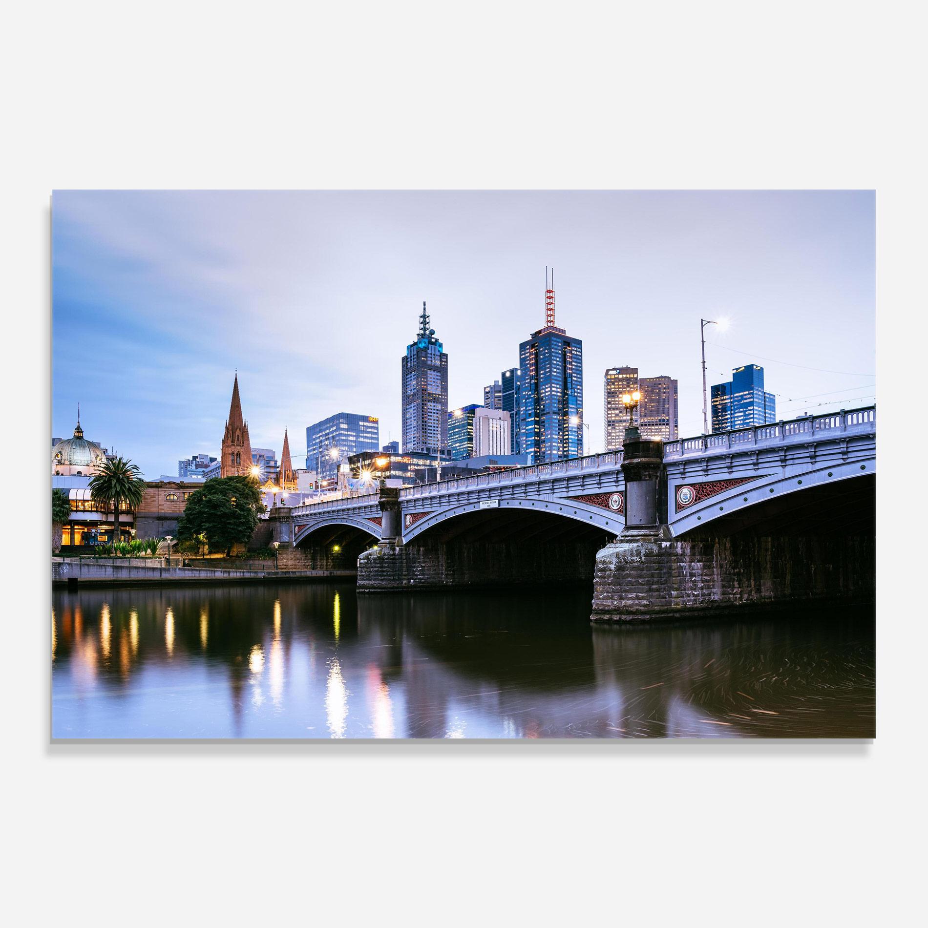 Tablou Sticla Yarra River mockup 0