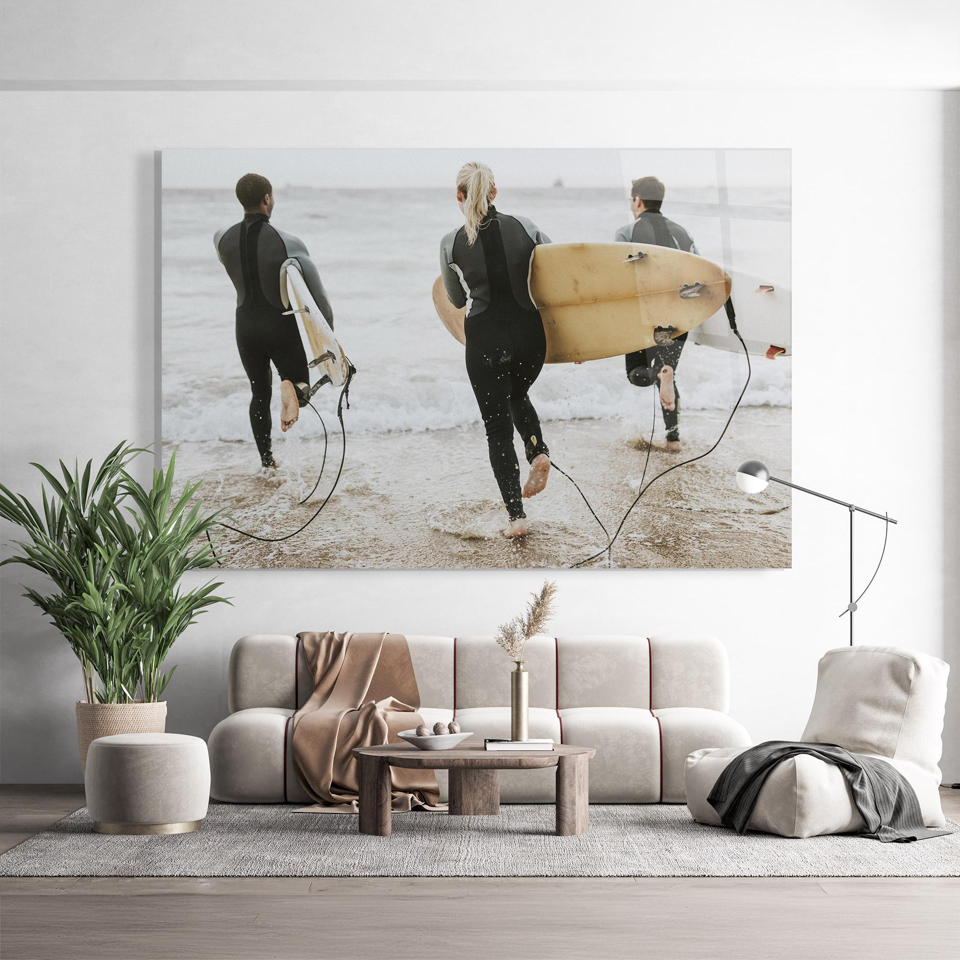 Tablou Sticla Australian Beach mockup 9