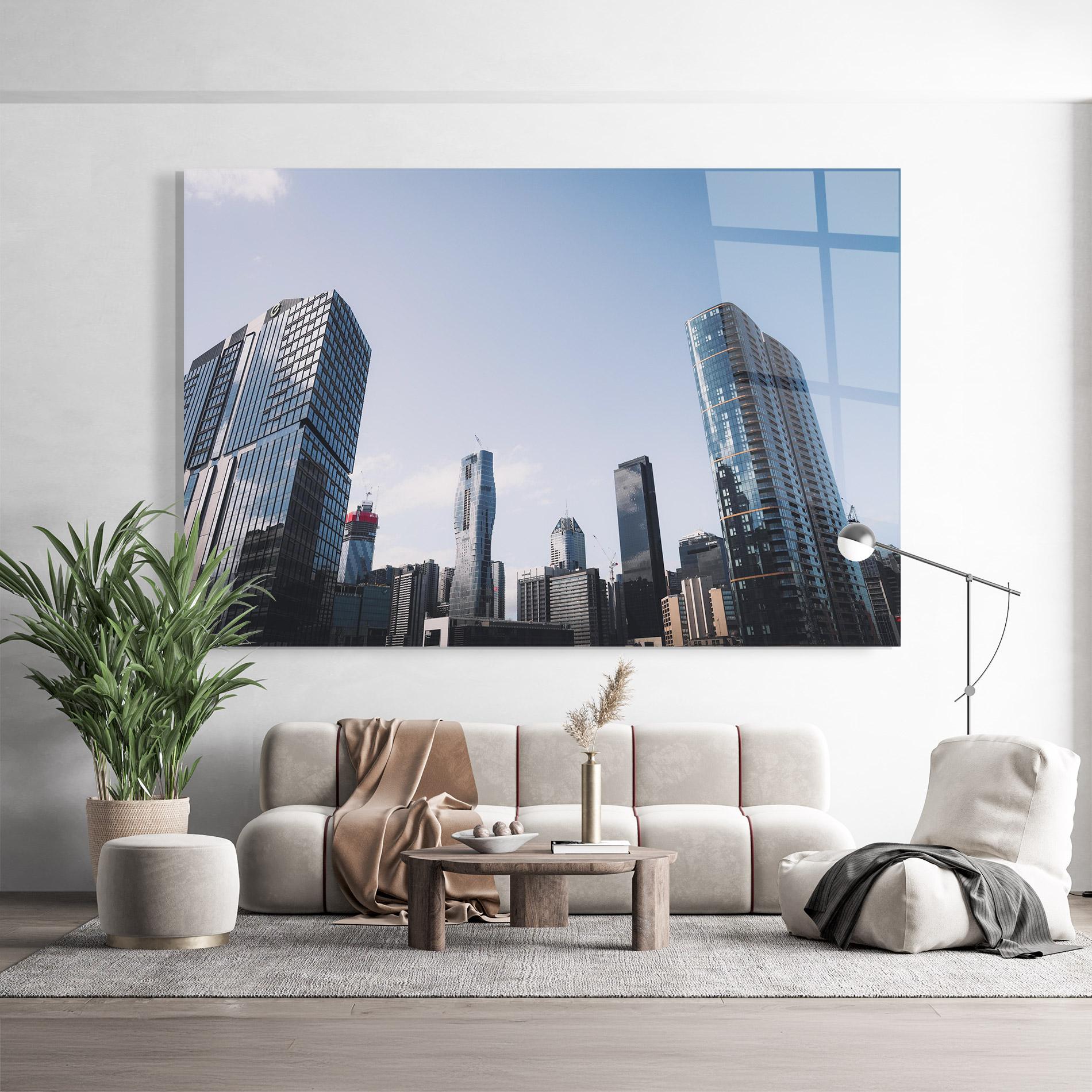 Tablou Sticla Business Building mockup 9