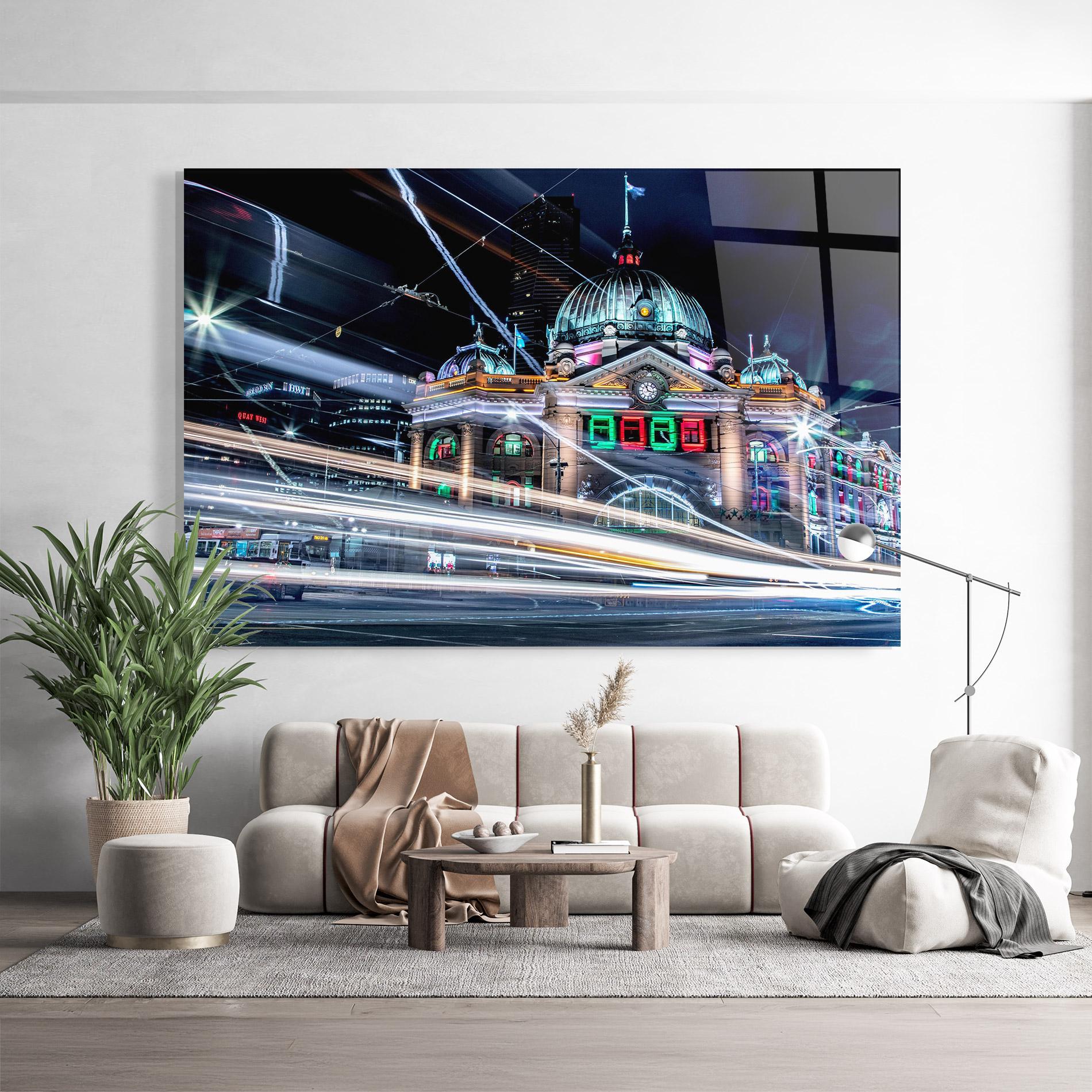 Tablou Sticla Night Move View mockup 9