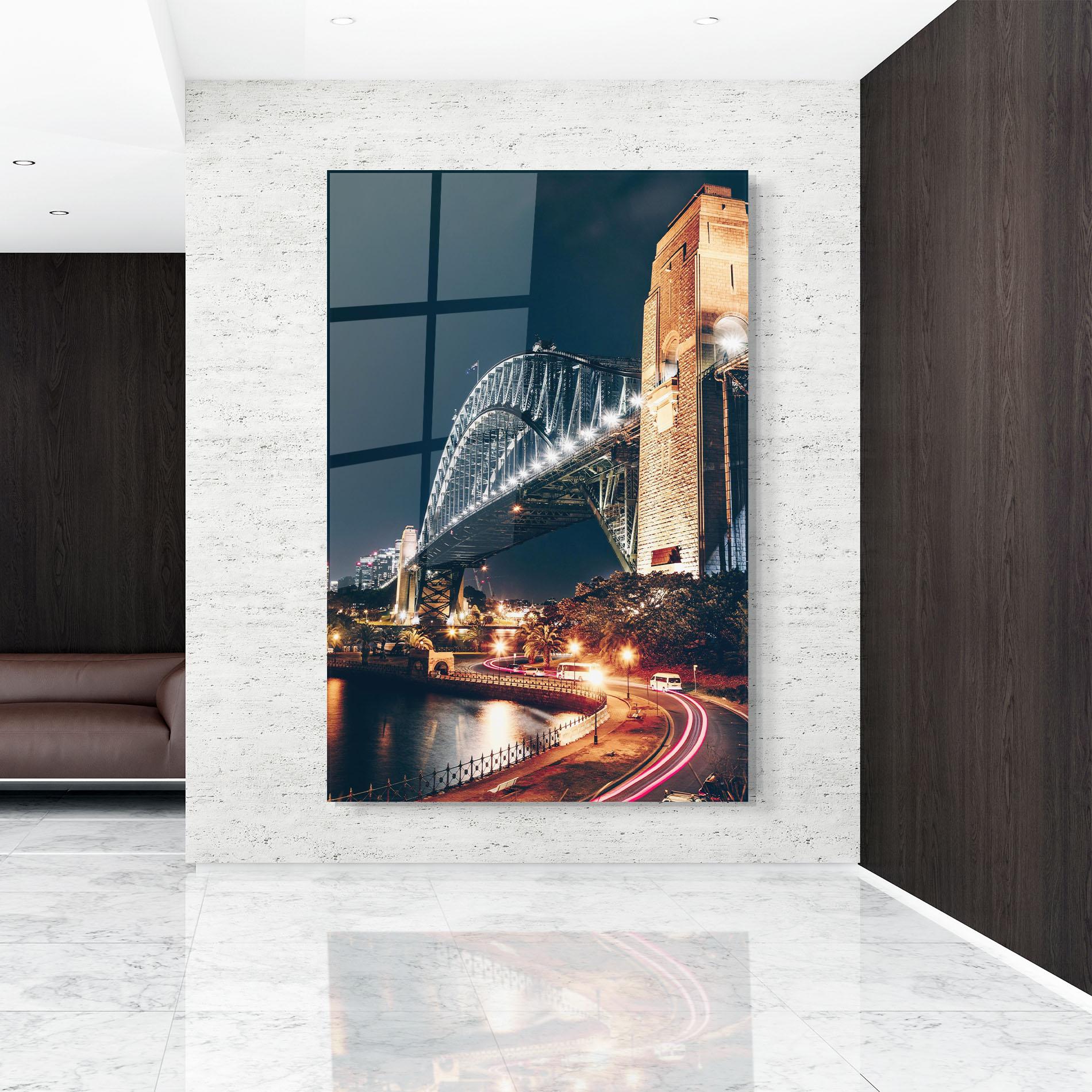 Tablou Sticla Sydney Harbour Bridge mockup 9