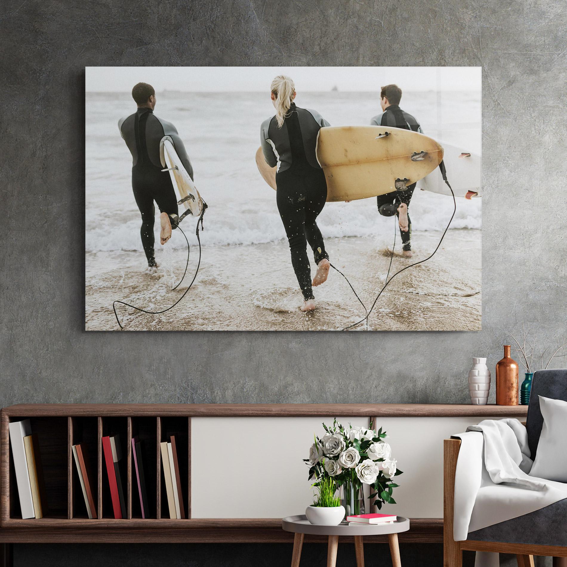 Tablou Sticla Australian Beach mockup 2