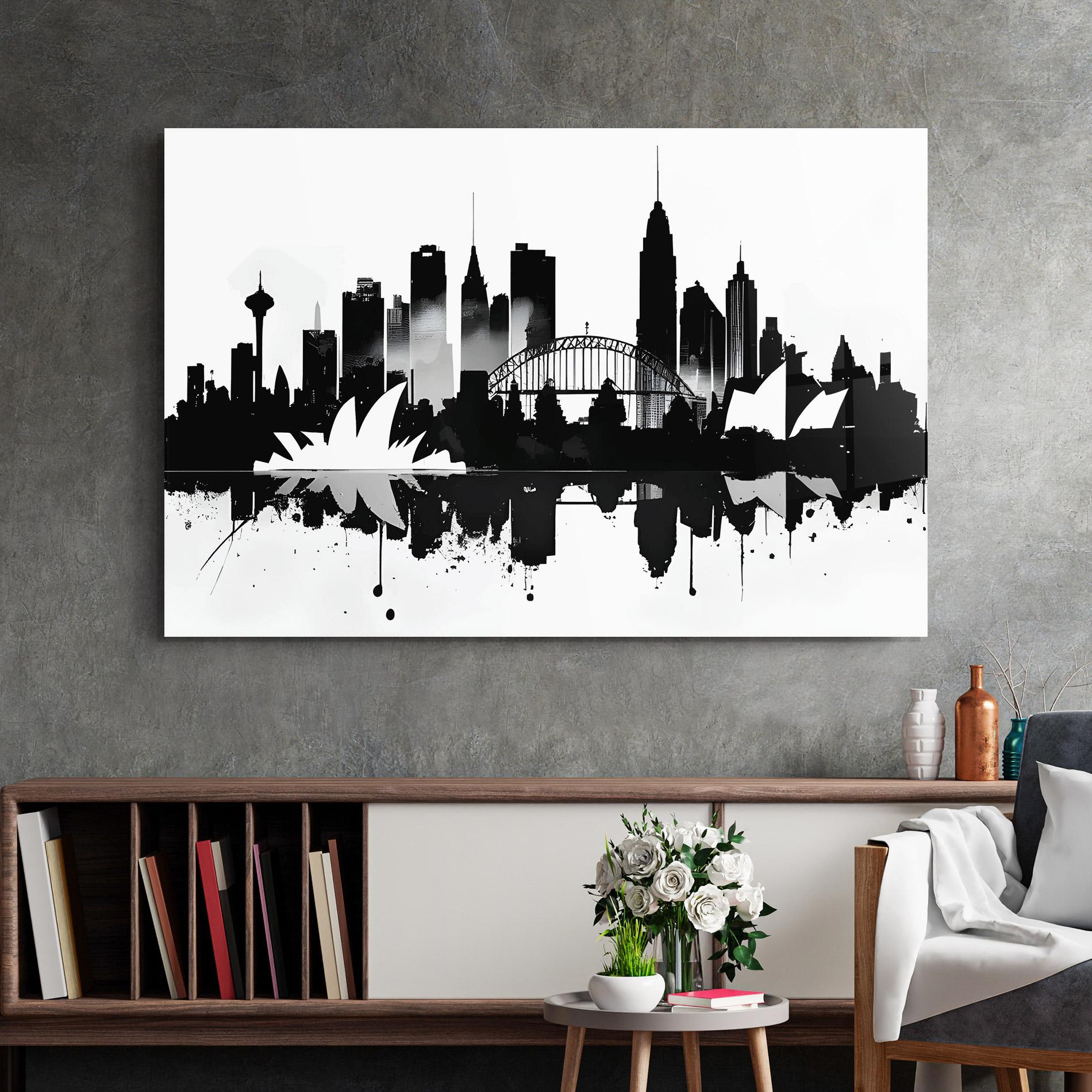 Tablou Sticla Opera House Art mockup 2