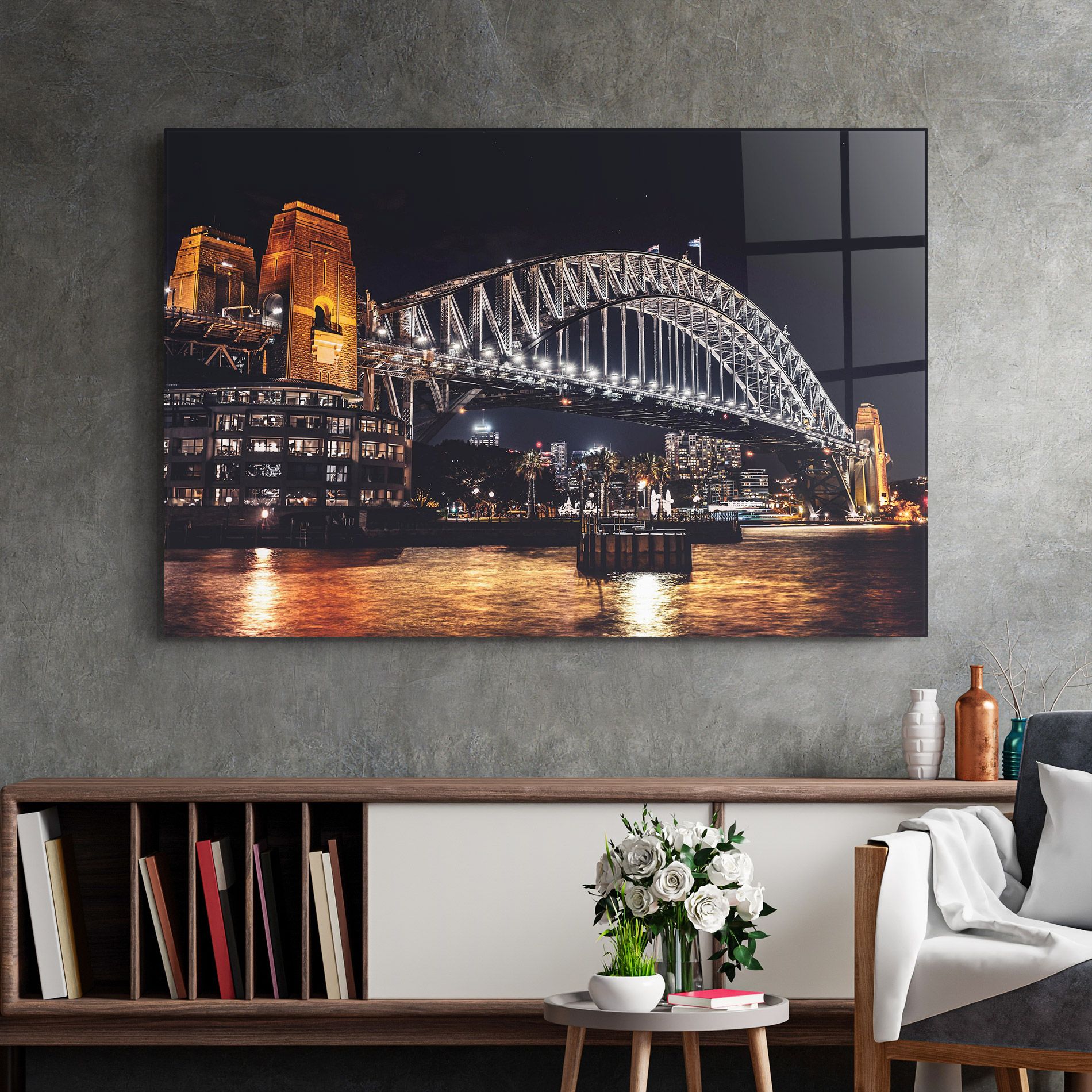 Sydney Night Bridge mockup 2