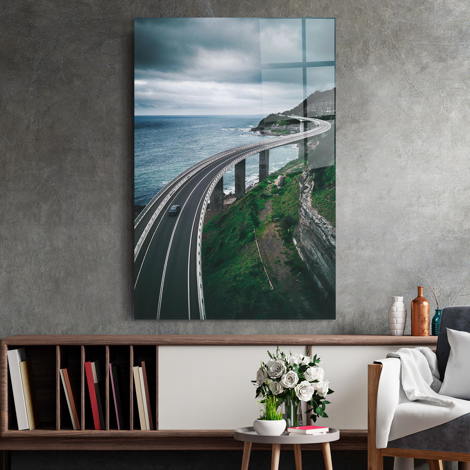 Road Cloudy Day mockup 2