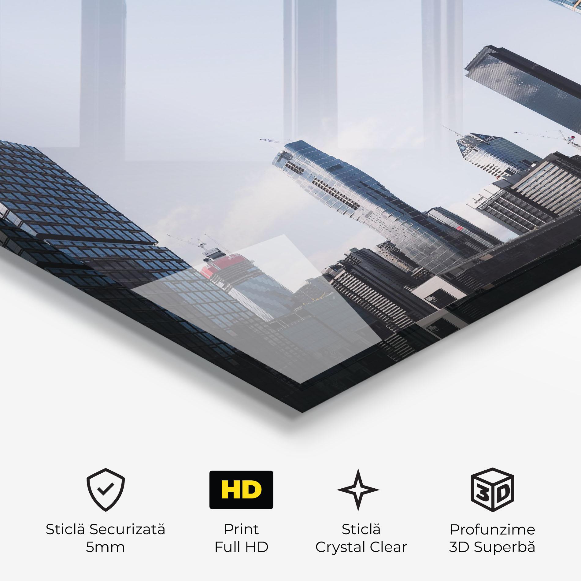 Tablou Sticla Business Building mockup 3