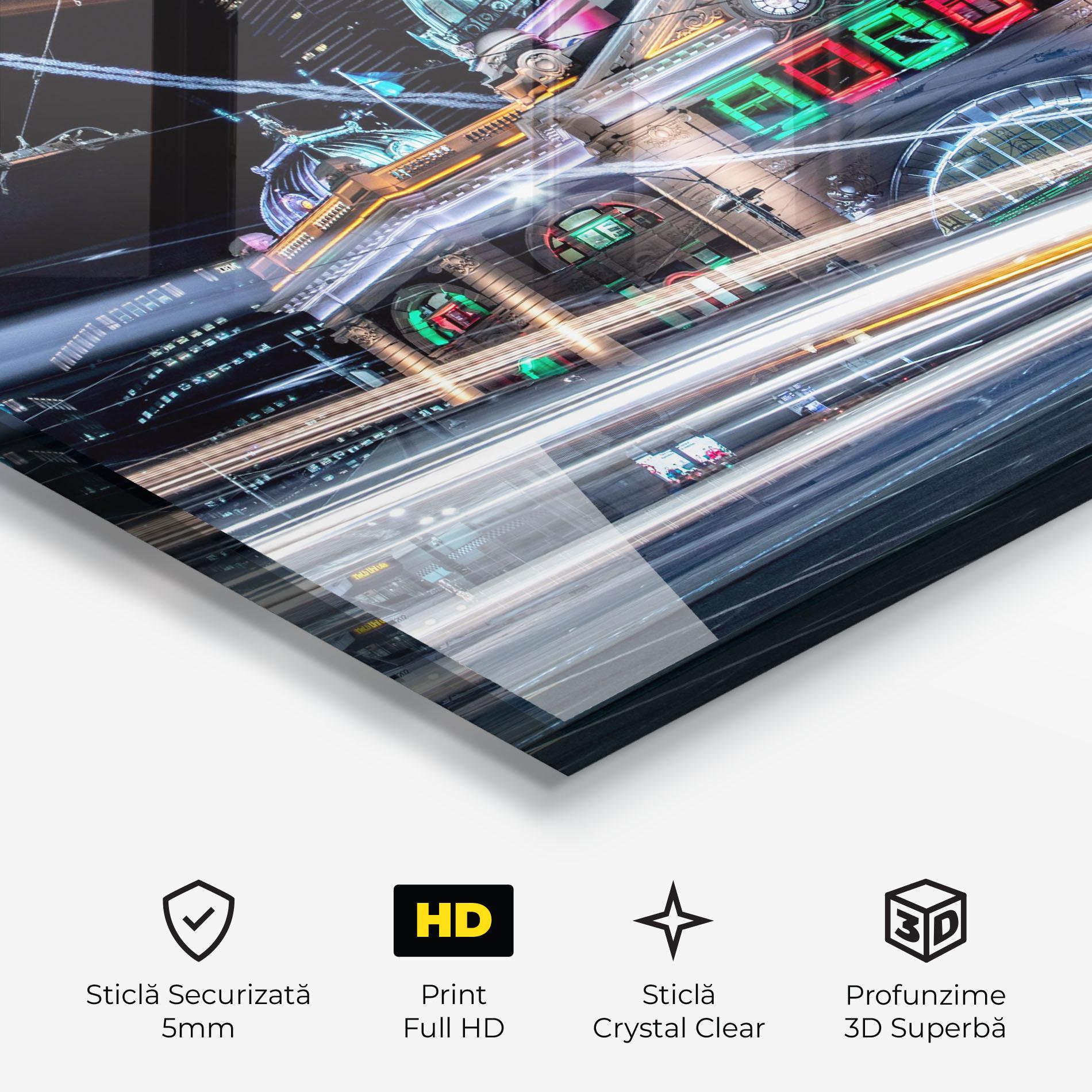 Tablou Sticla Night Move View mockup 3