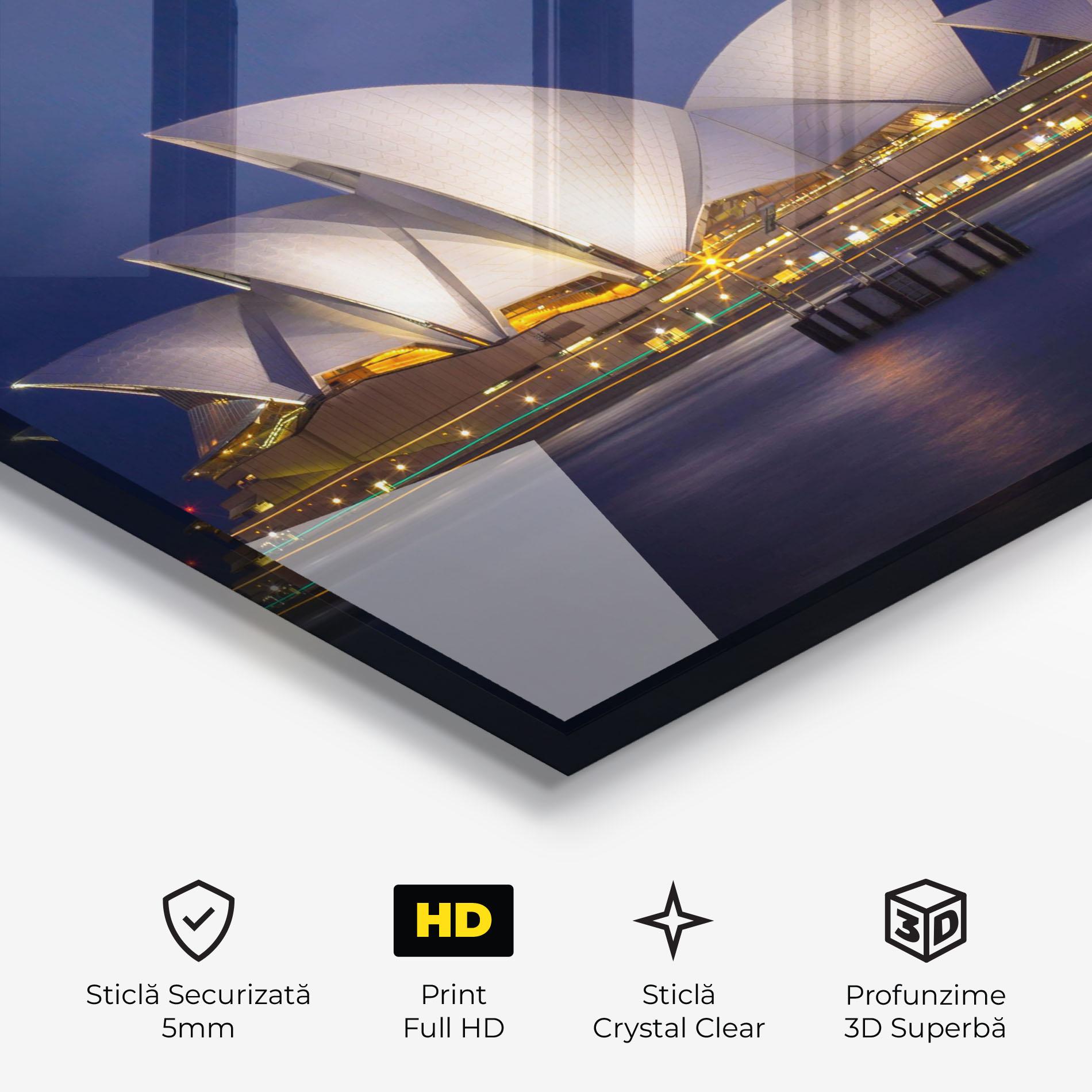 Tablou Sticla Opera House View mockup 3