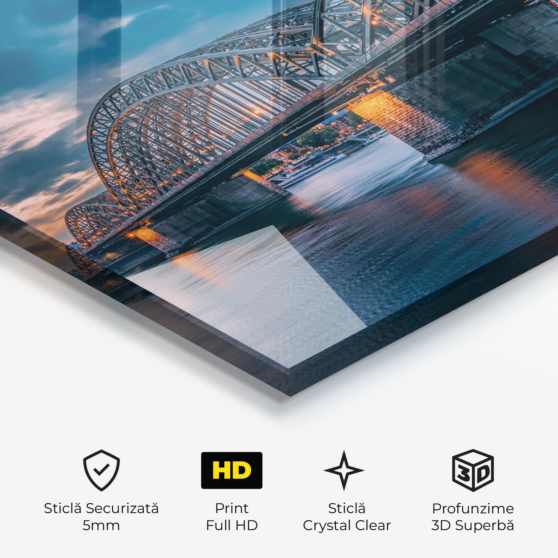 Tablou Sticla River Whith Trains mockup 3