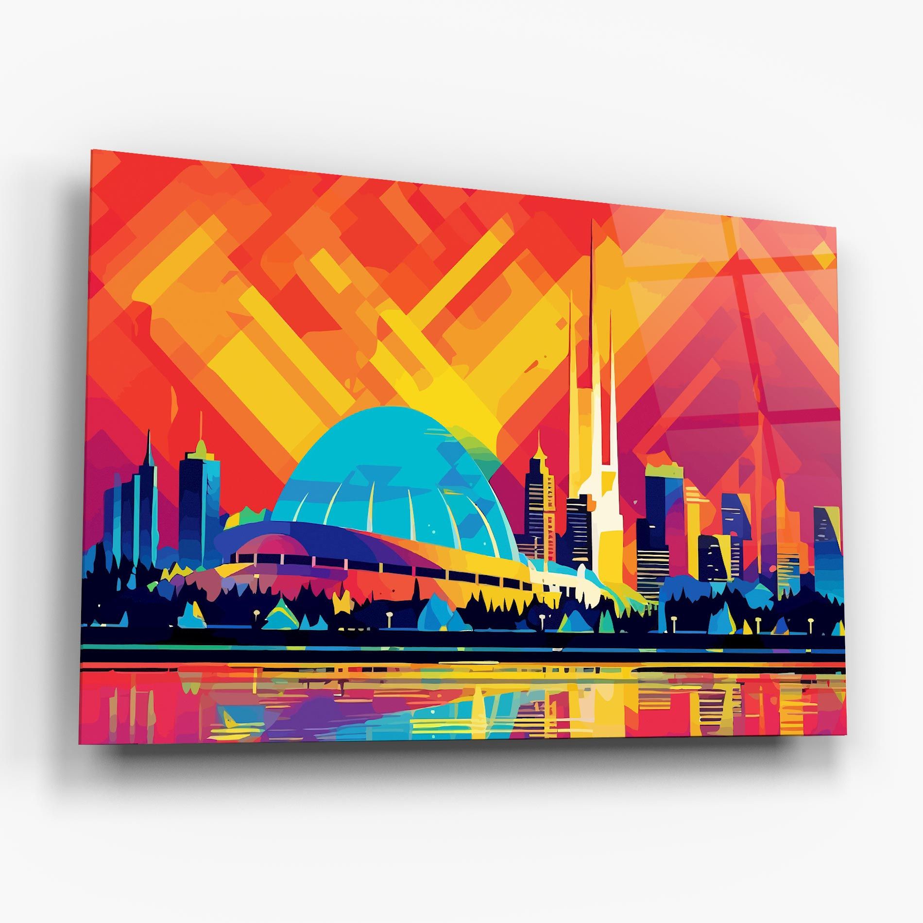 Blue Olympic Stadium mockup 6