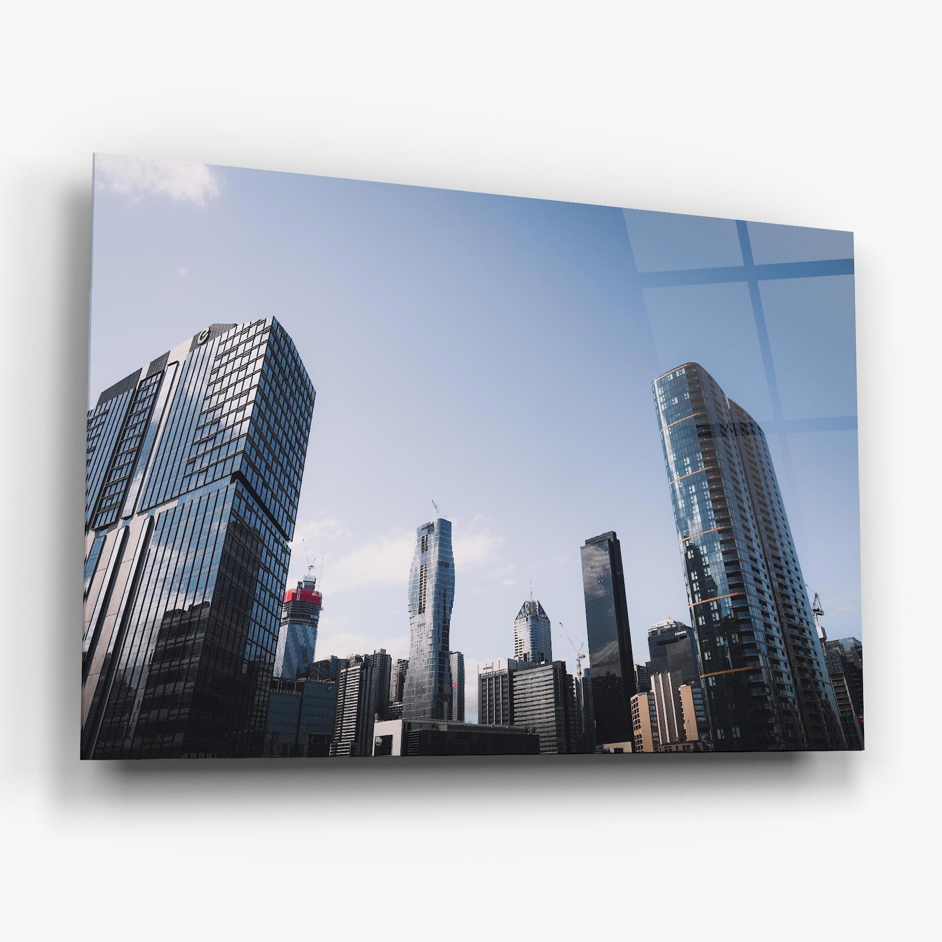 Tablou Sticla Business Building mockup 6