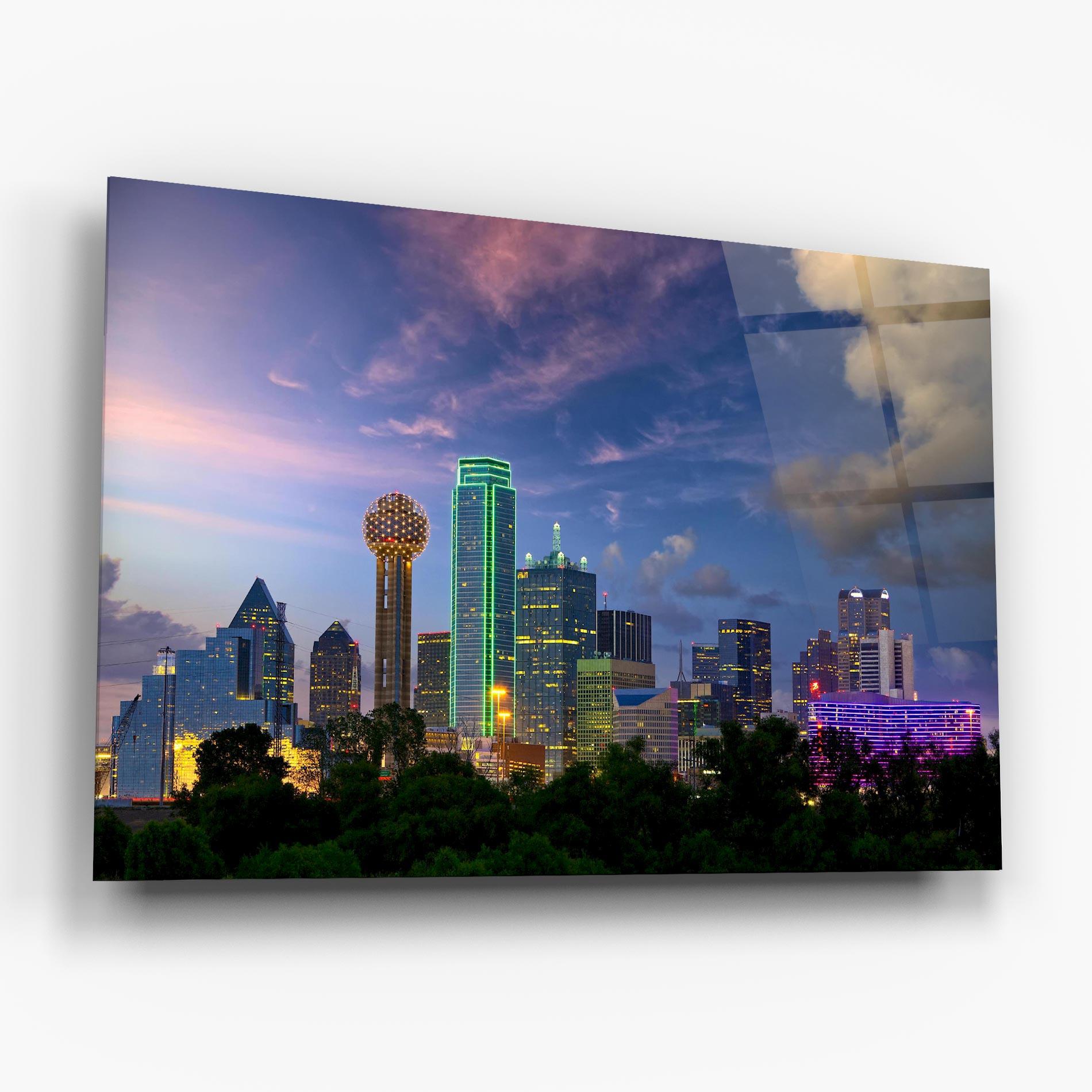 Tablou Sticla Dallas Dusk mockup 6
