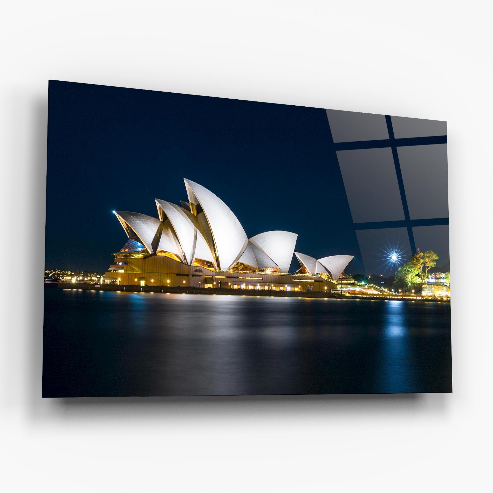 Tablou Sticla Shiny Opera House mockup 6