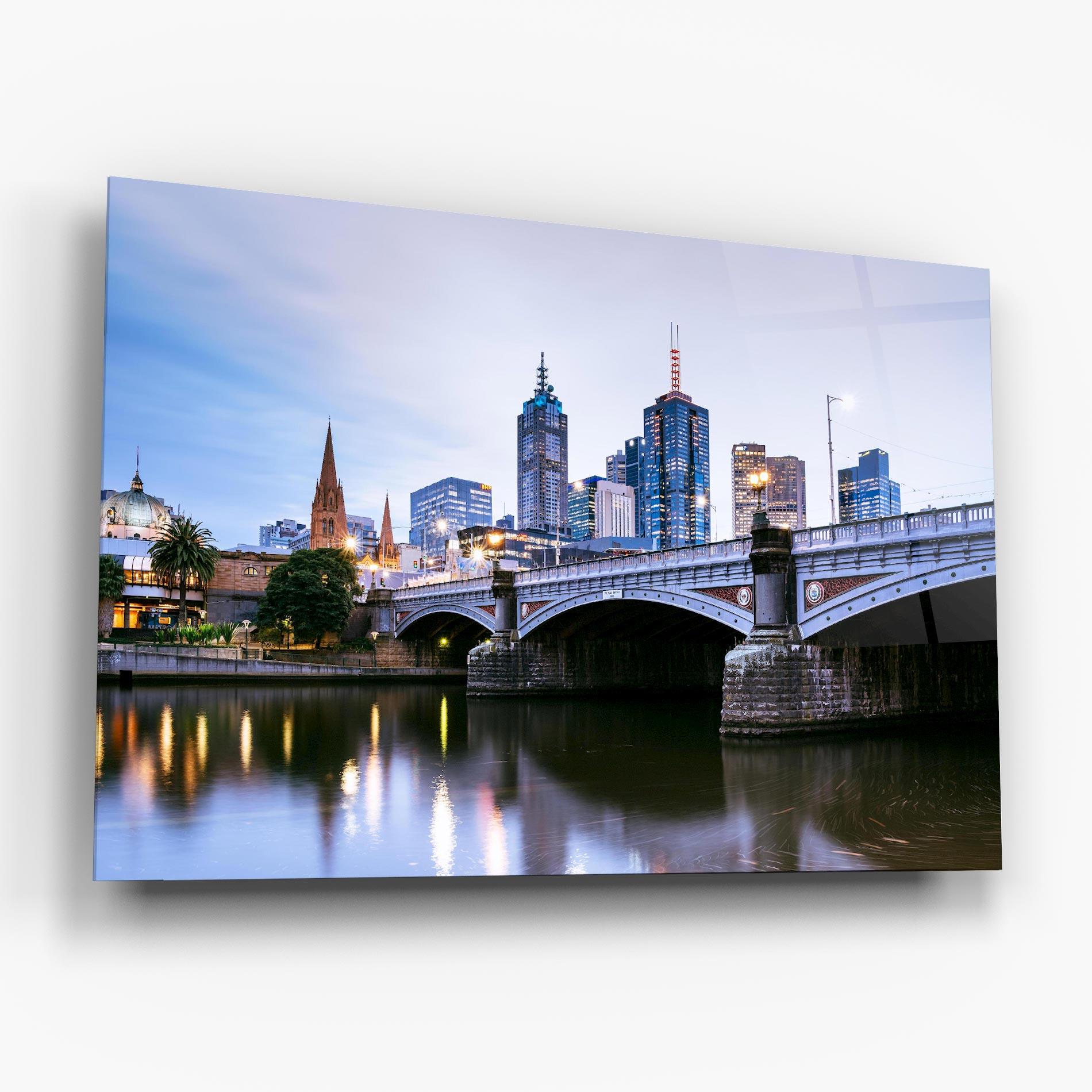 Tablou Sticla Yarra River mockup 6