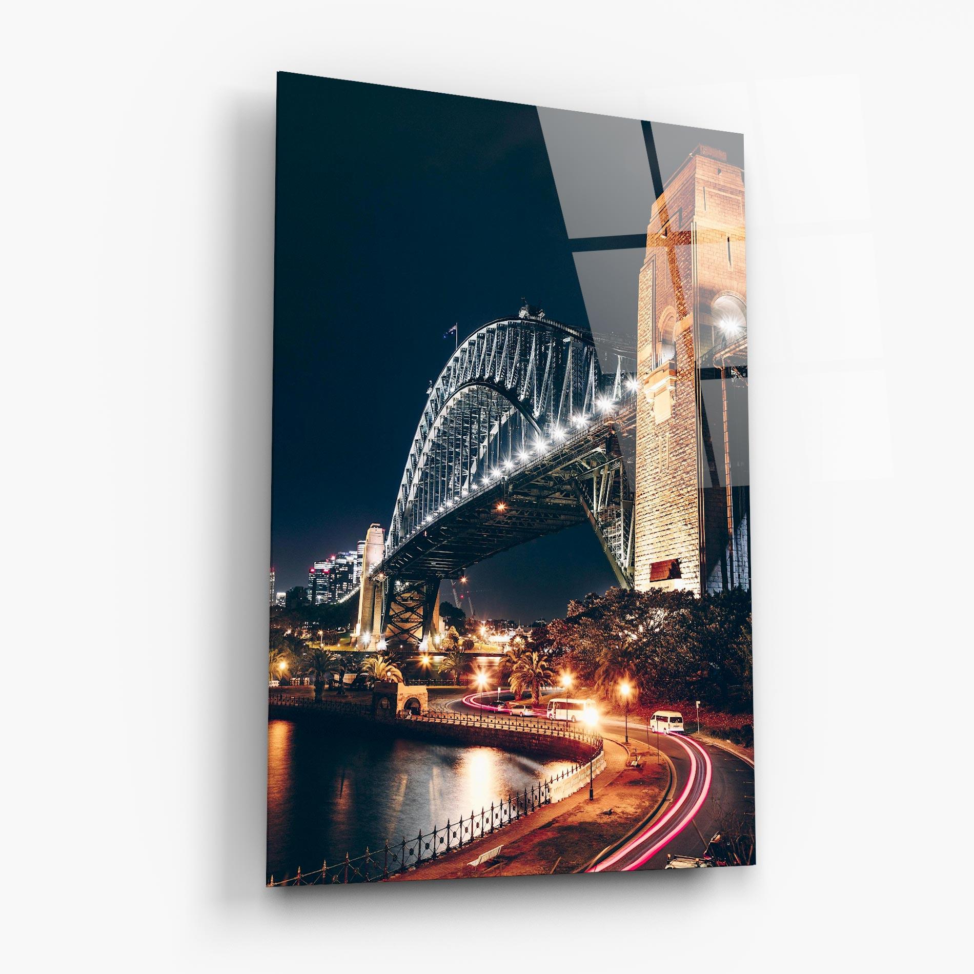 Tablou Sticla Sydney Harbour Bridge mockup 6