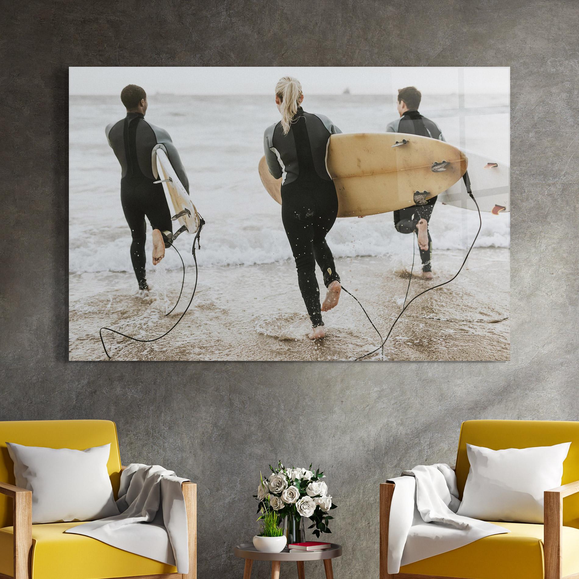 Tablou Sticla Australian Beach mockup 4