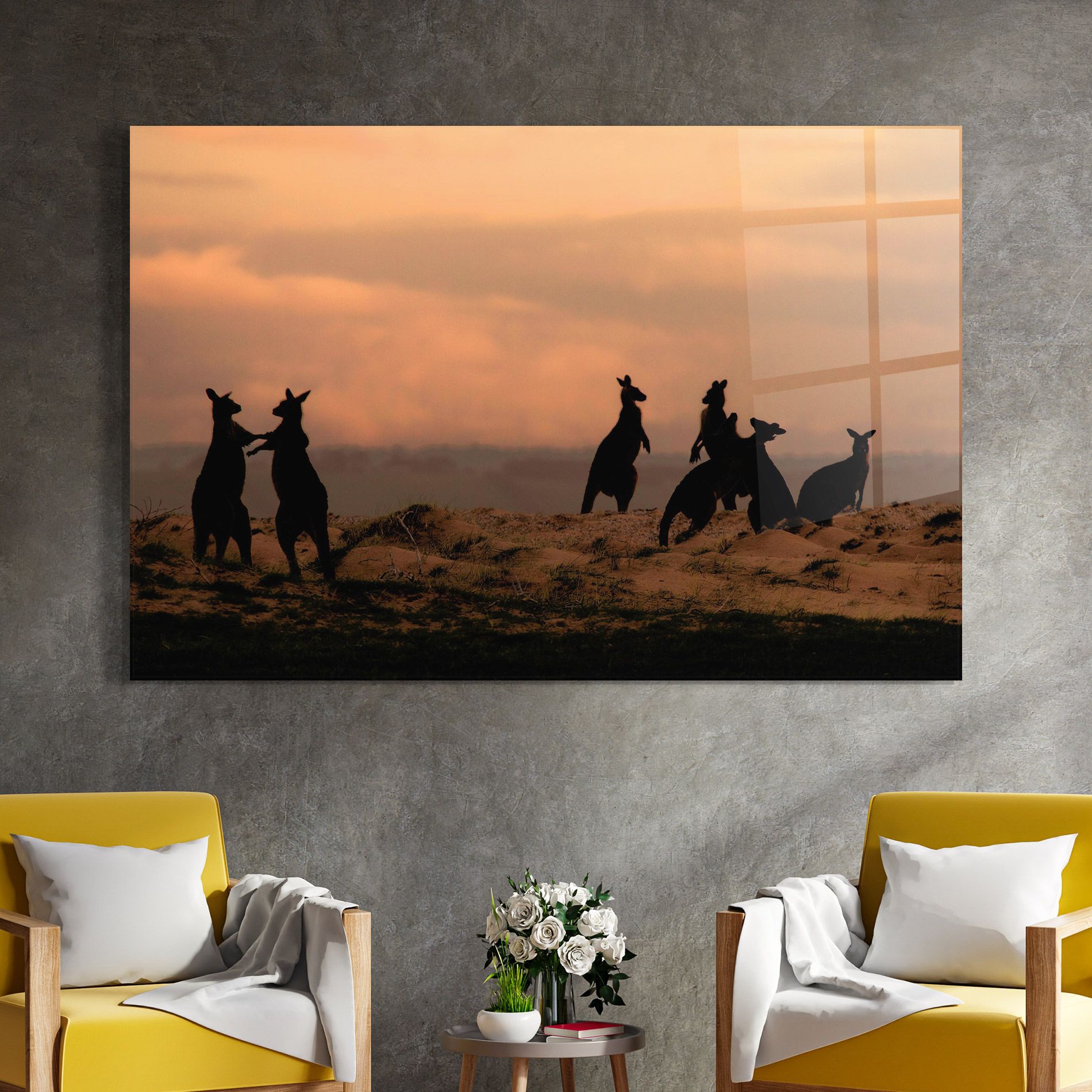 Kangaroos Playing mockup 4