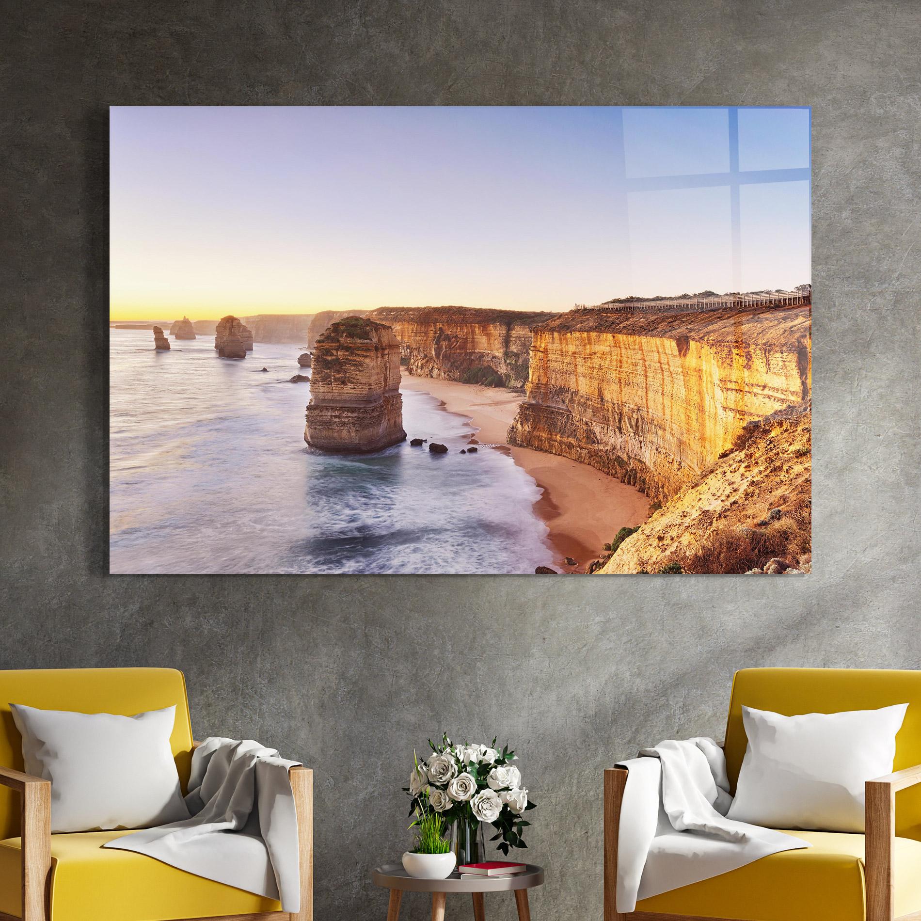 Tablou Sticla Victoria Port mockup 4