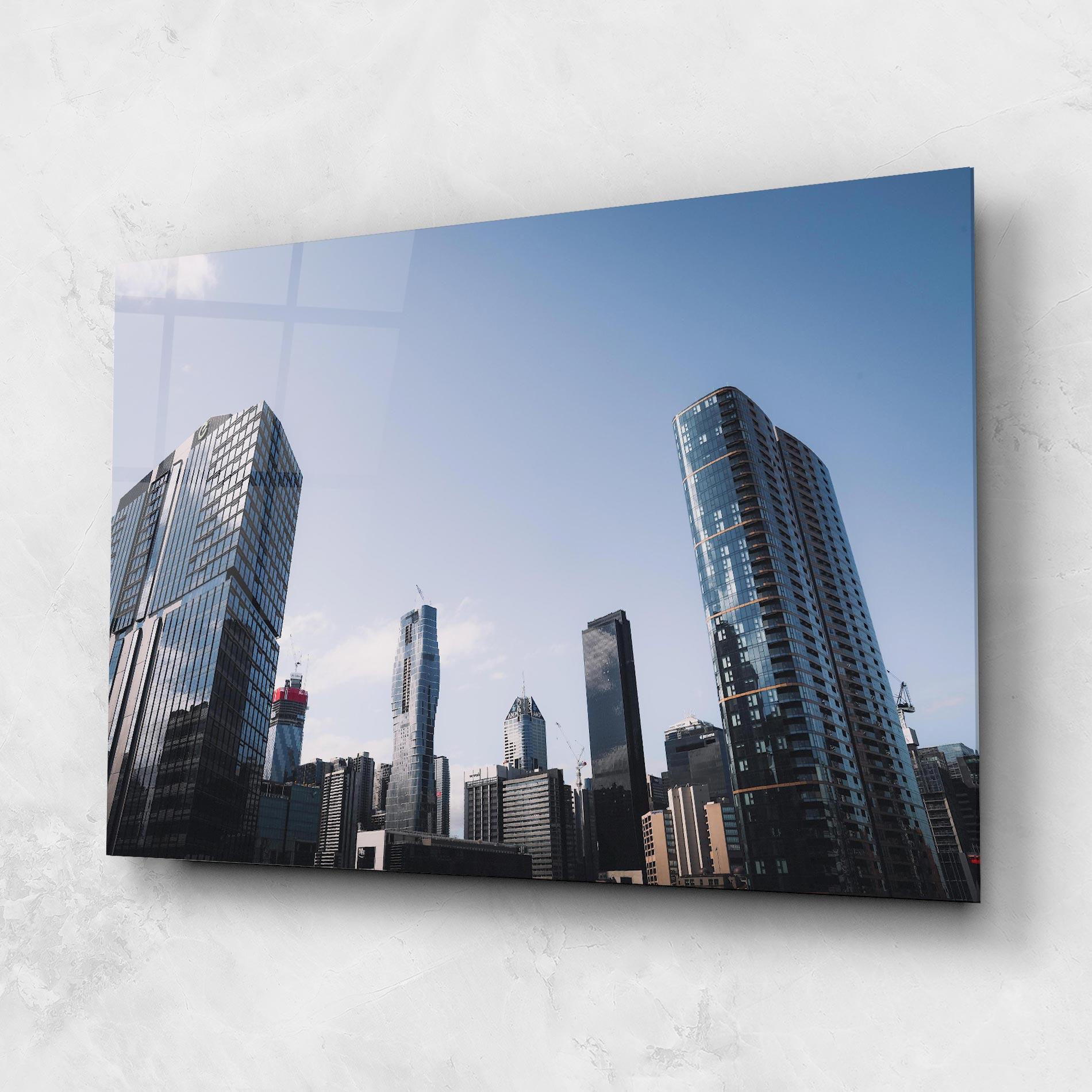 Tablou Sticla Business Building mockup 1