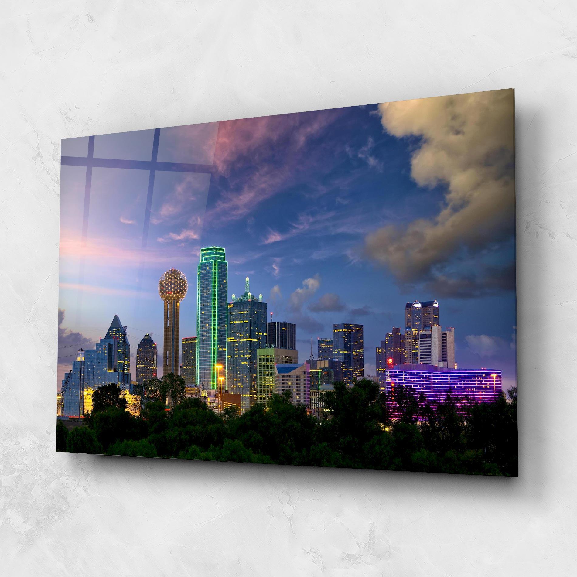 Tablou Sticla Dallas Dusk mockup 1