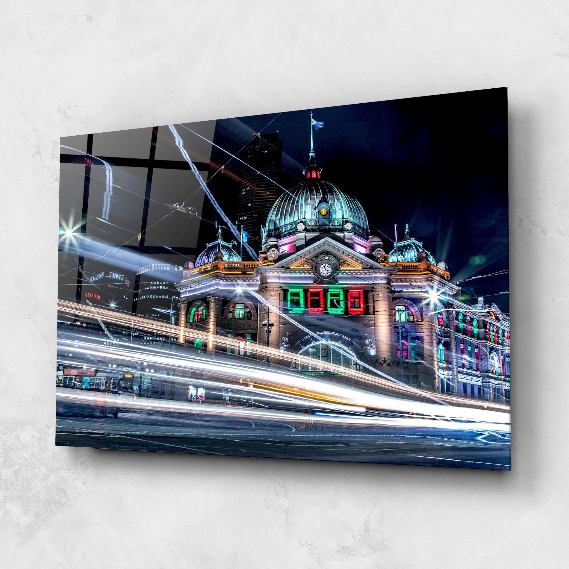 Tablou Sticla Night Move View mockup 1