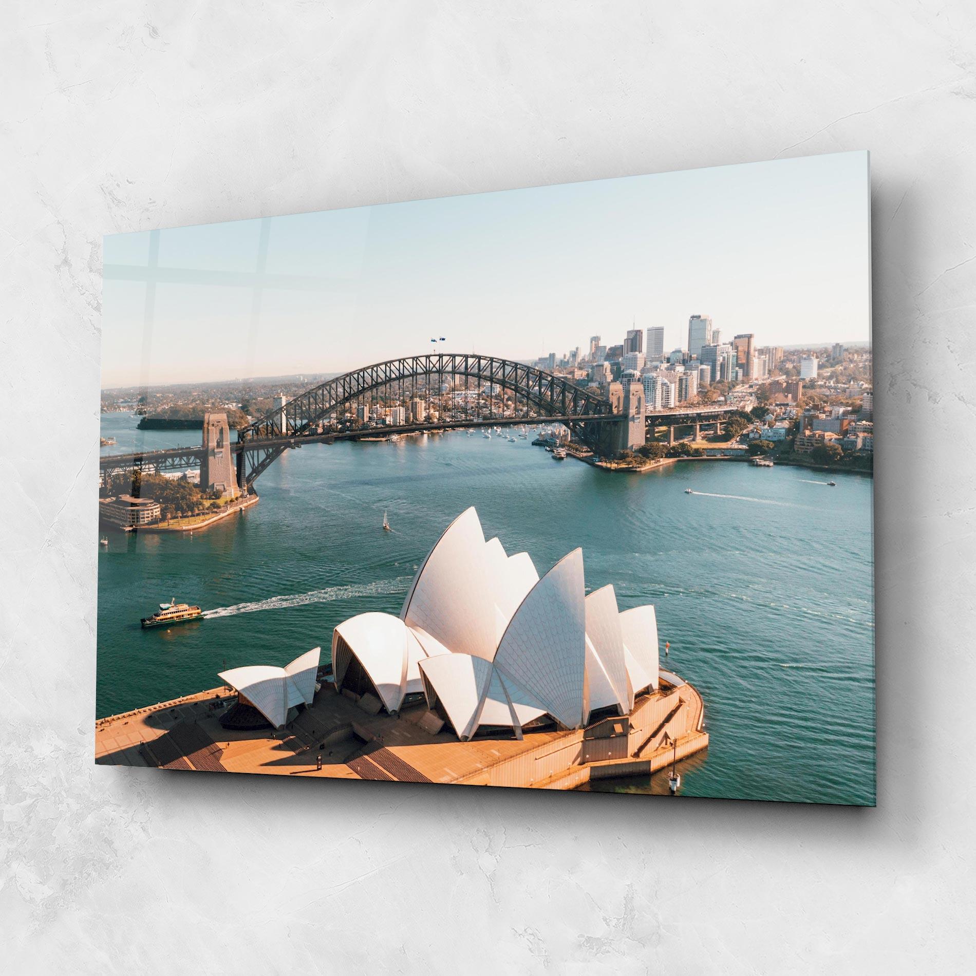 Tablou Sticla Sydney View mockup 1