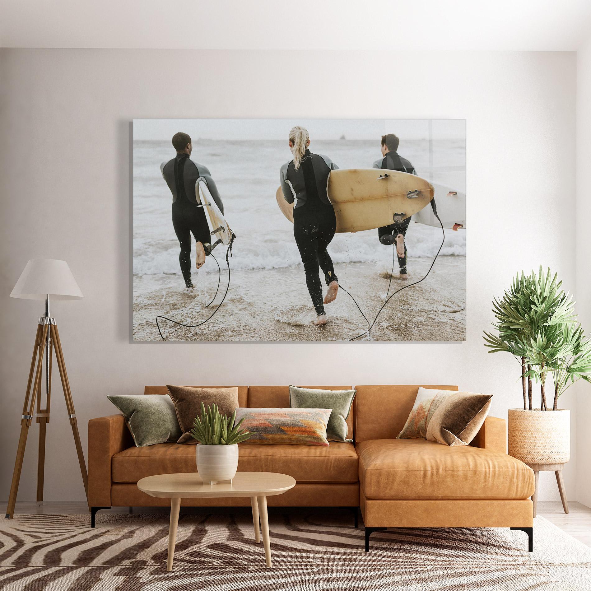 Tablou Sticla Australian Beach mockup 7