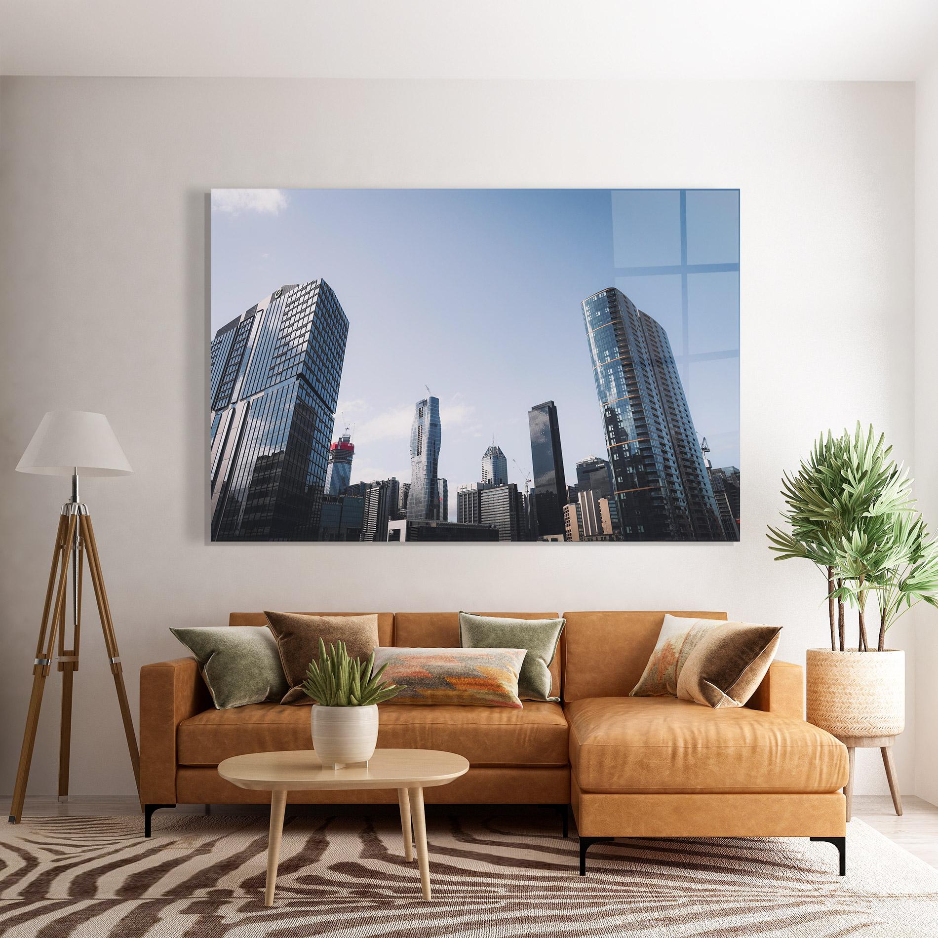 Tablou Sticla Business Building mockup 7