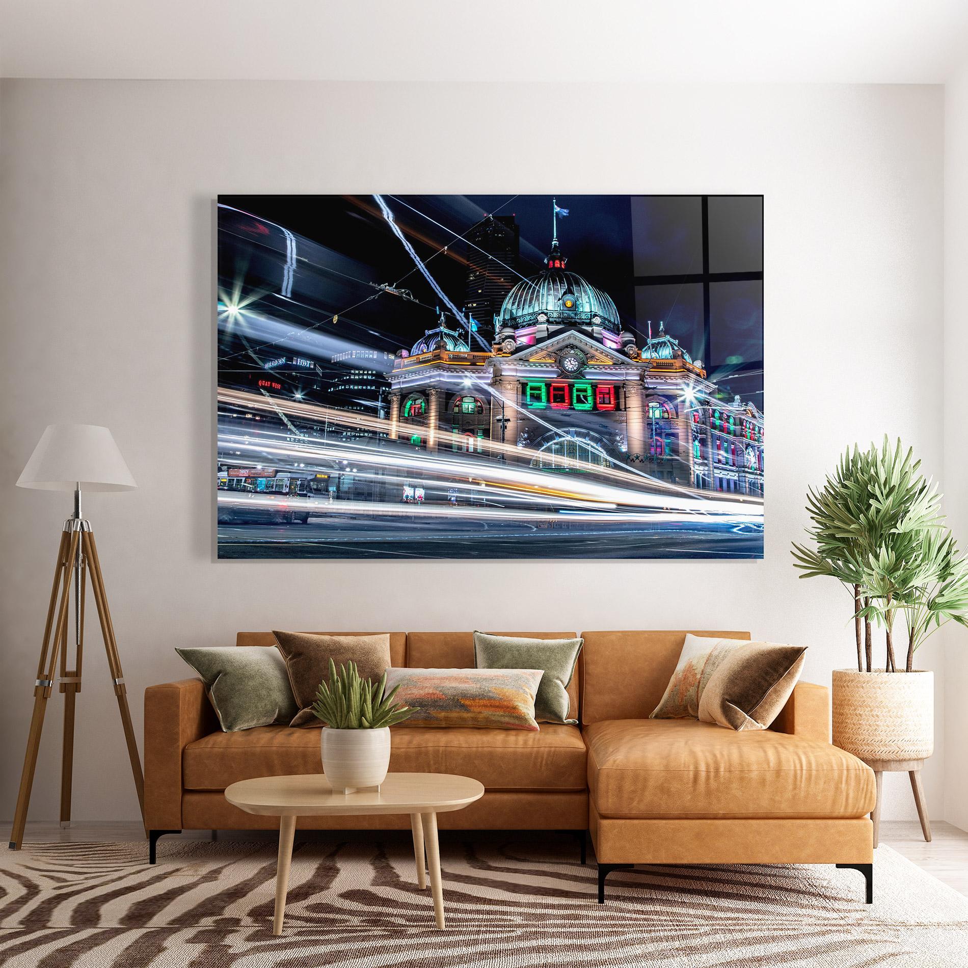 Tablou Sticla Night Move View mockup 7