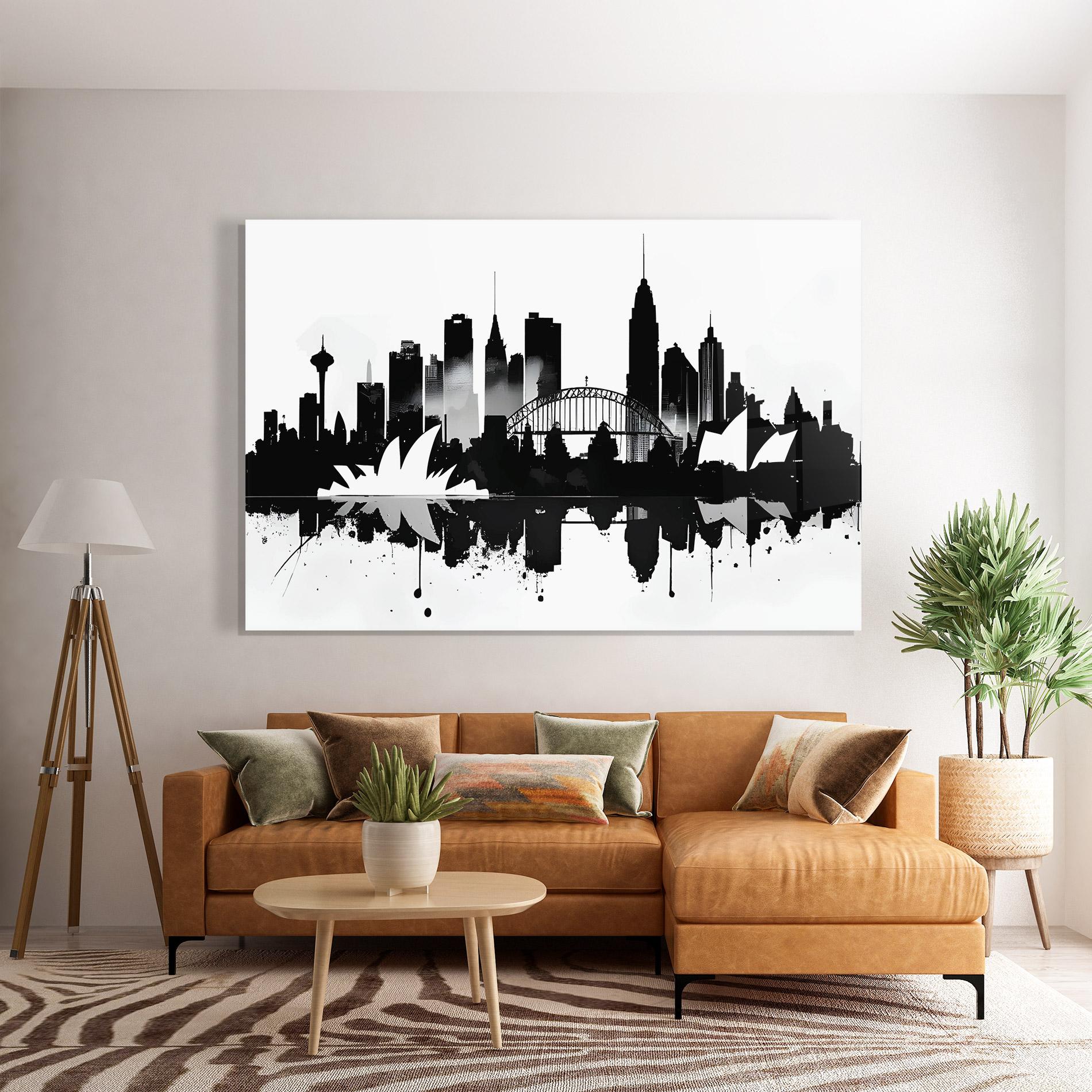 Tablou Sticla Opera House Art mockup 7