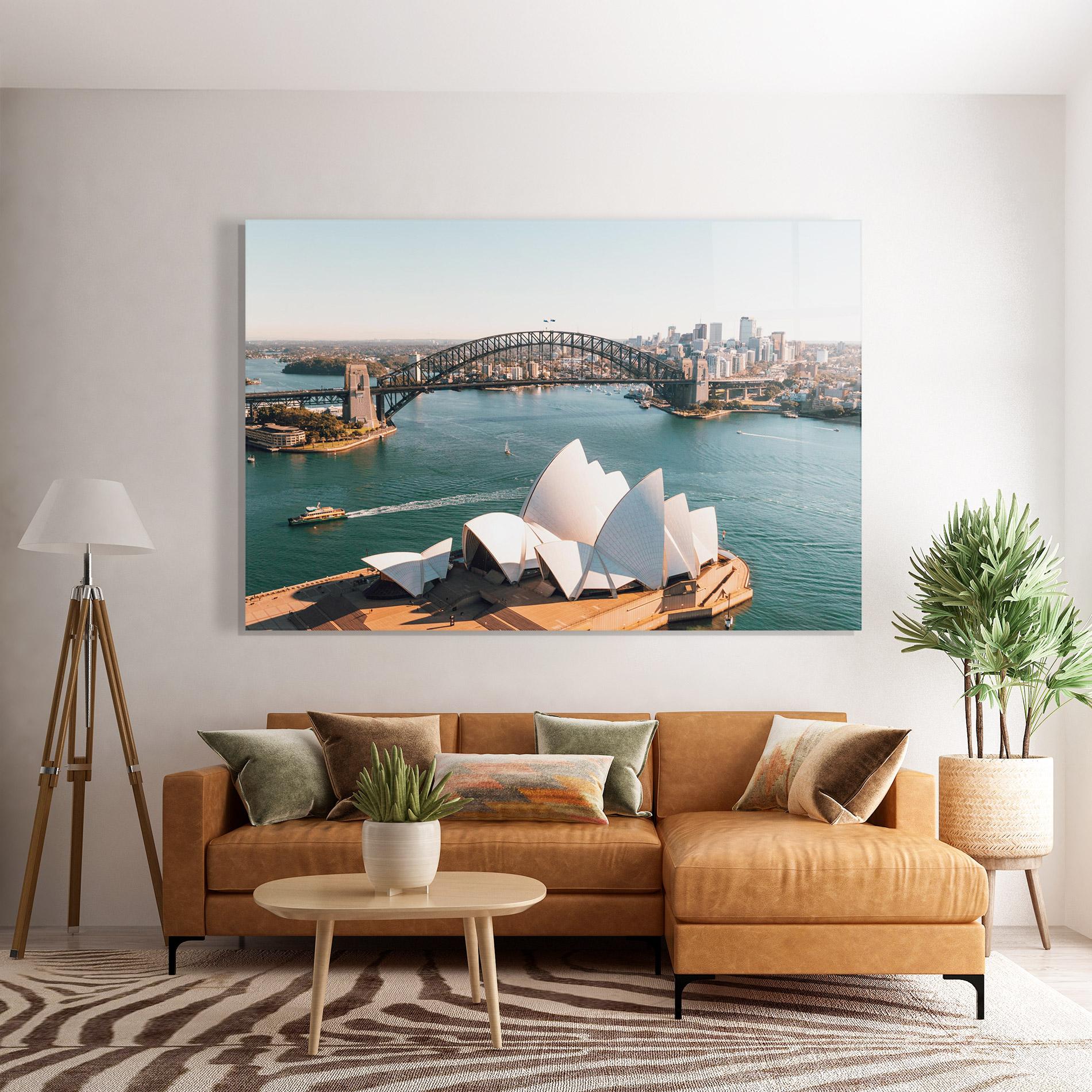 Tablou Sticla Sydney View mockup 7