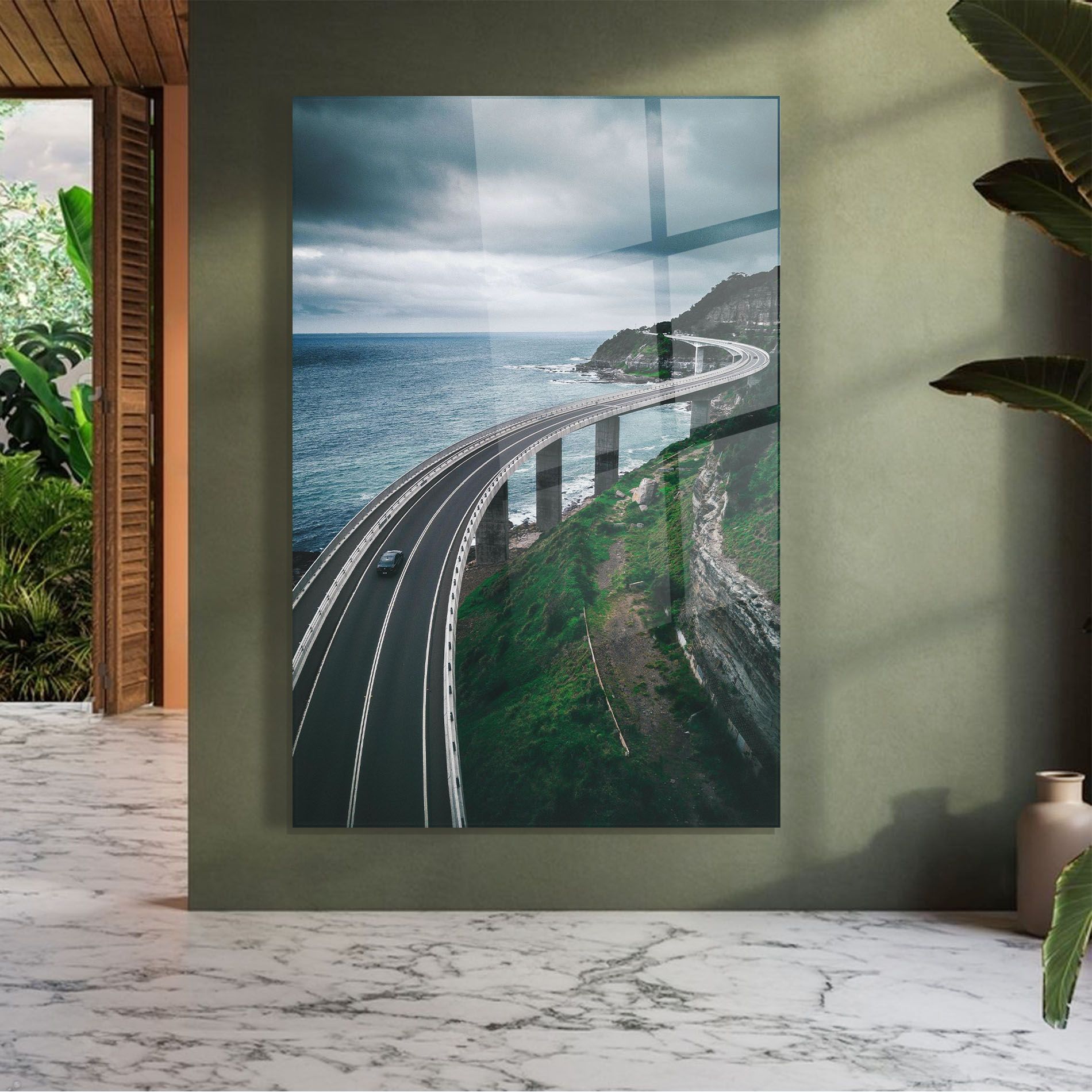 Road Cloudy Day mockup 7