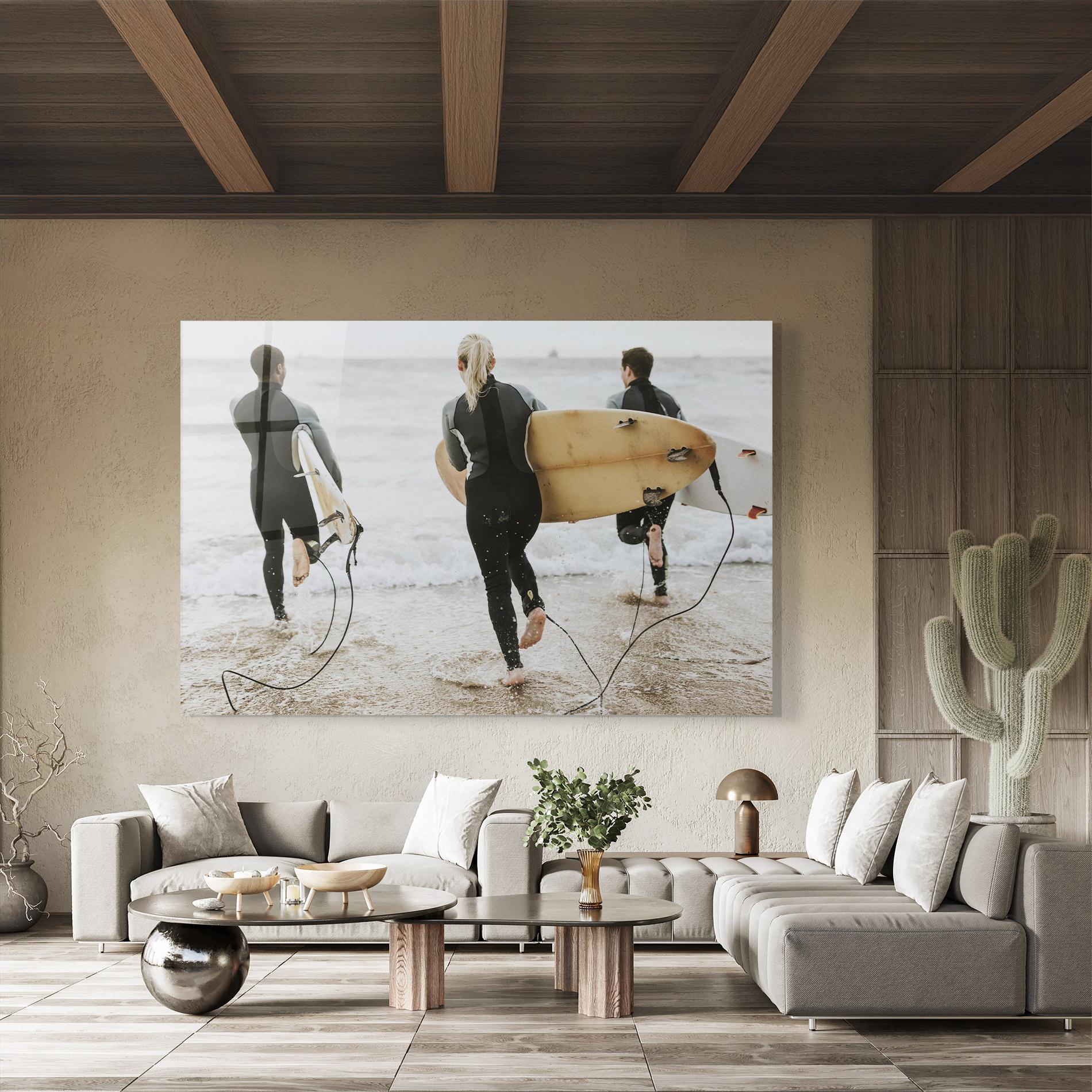 Tablou Sticla Australian Beach mockup 8