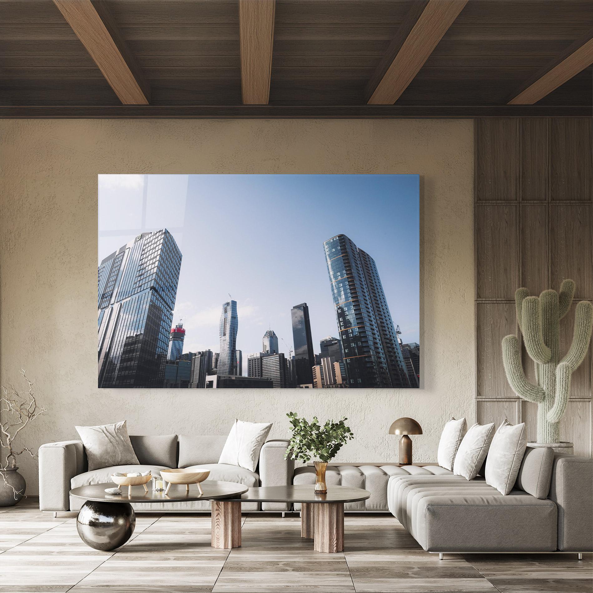 Tablou Sticla Business Building mockup 8