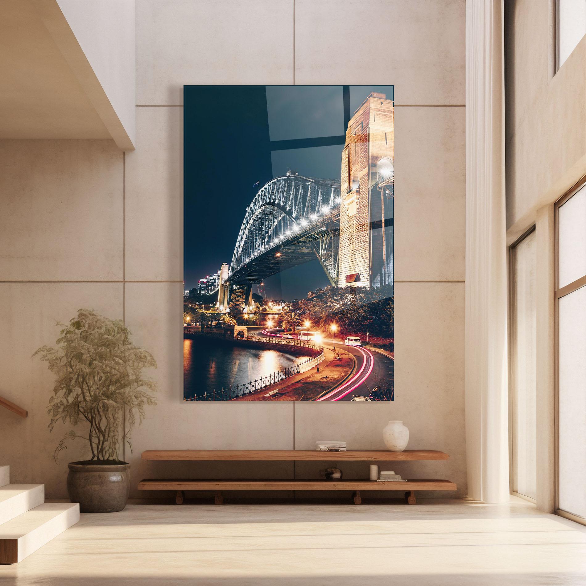 Tablou Sticla Sydney Harbour Bridge mockup 8