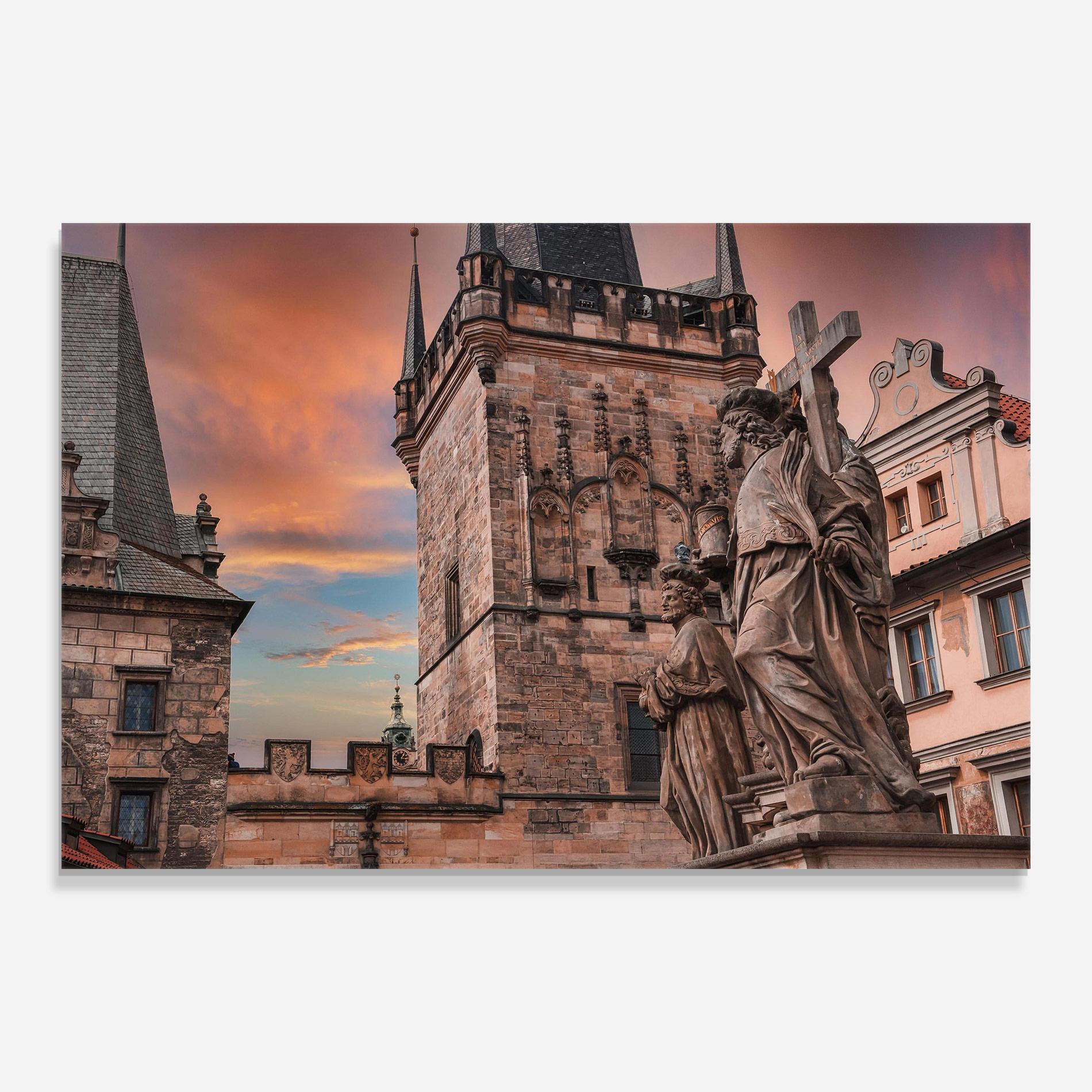 Tablou Sticla Charles Bridge mockup 0
