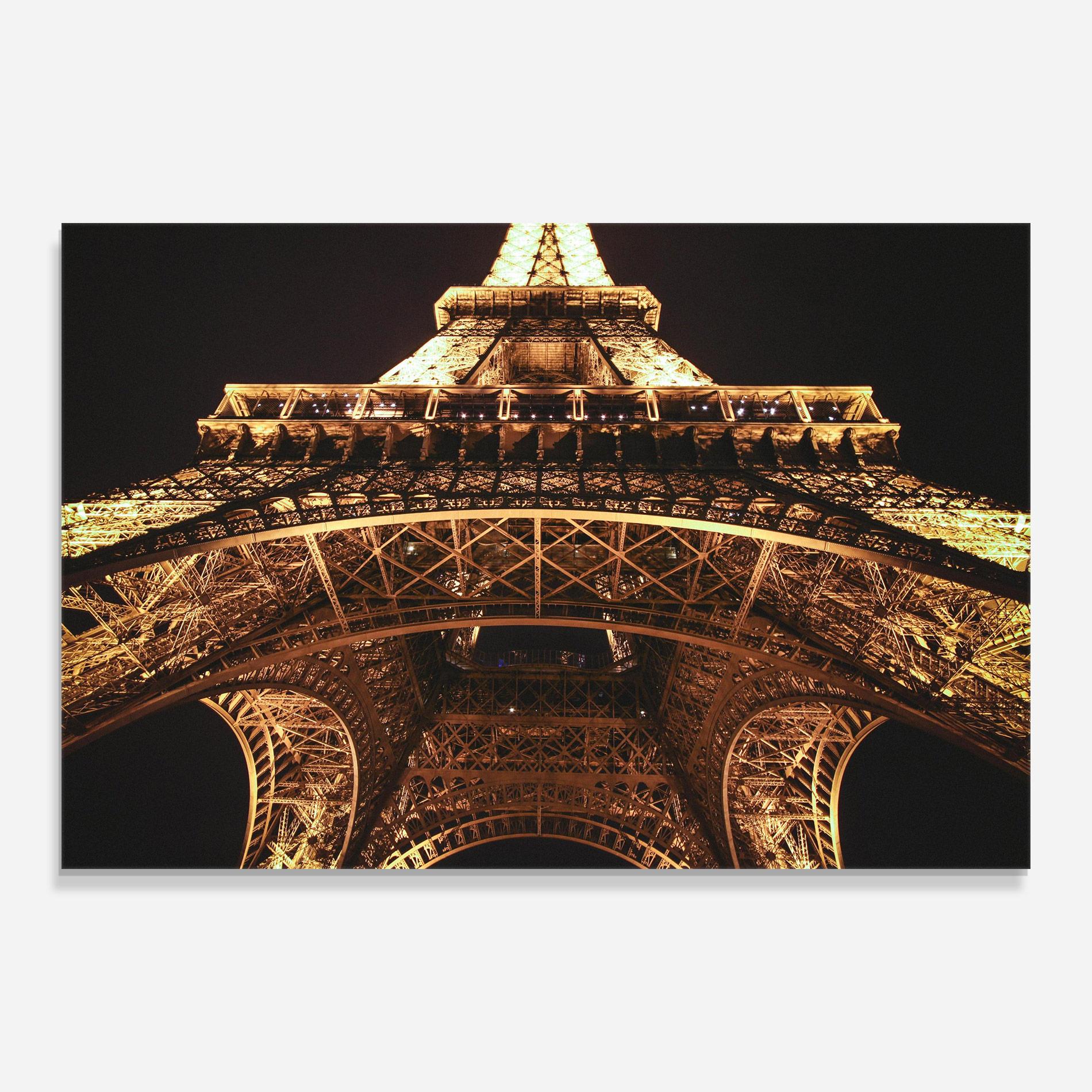 Tablou Sticla Eiffel Tower At Night mockup 0