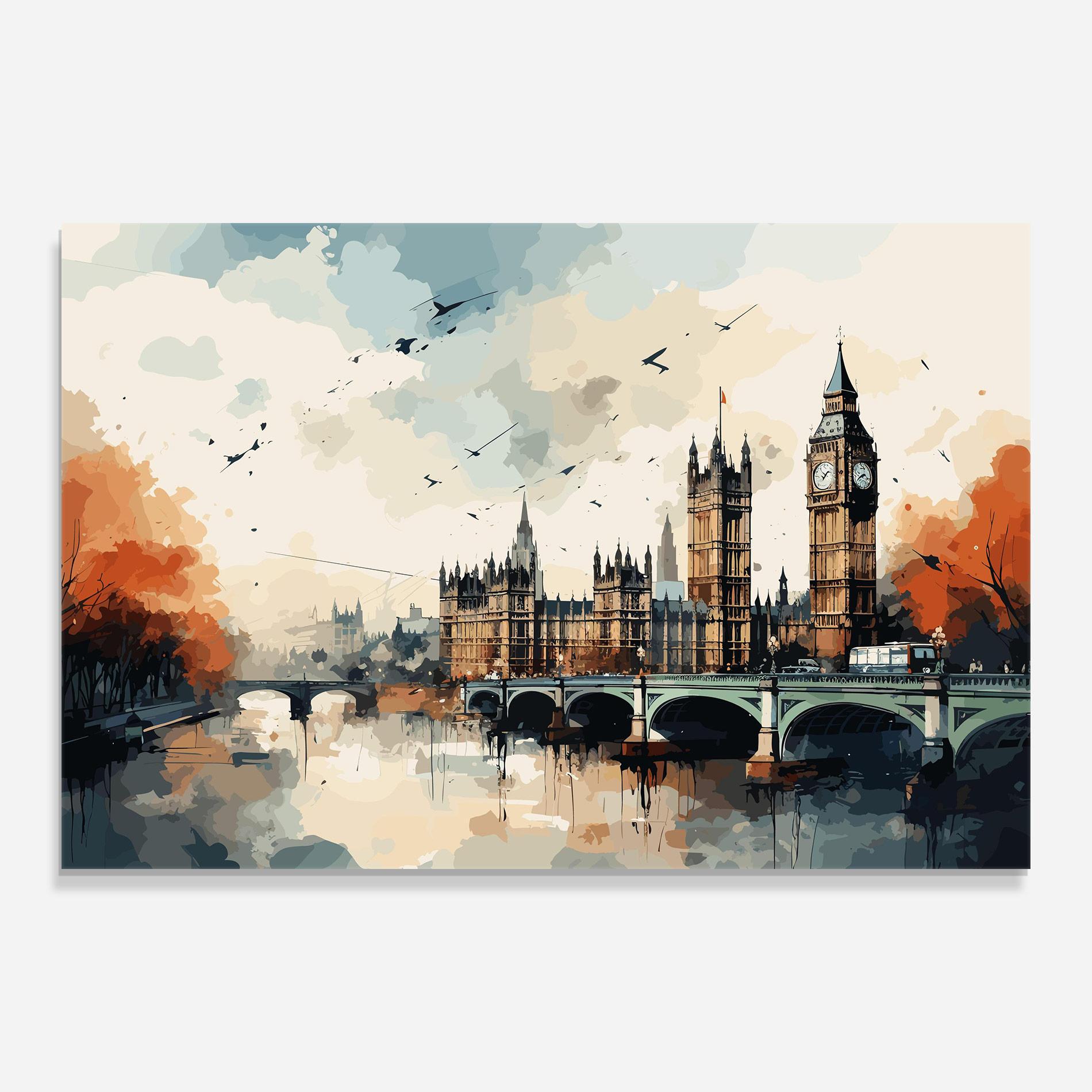Tablou Sticla England Art mockup 0