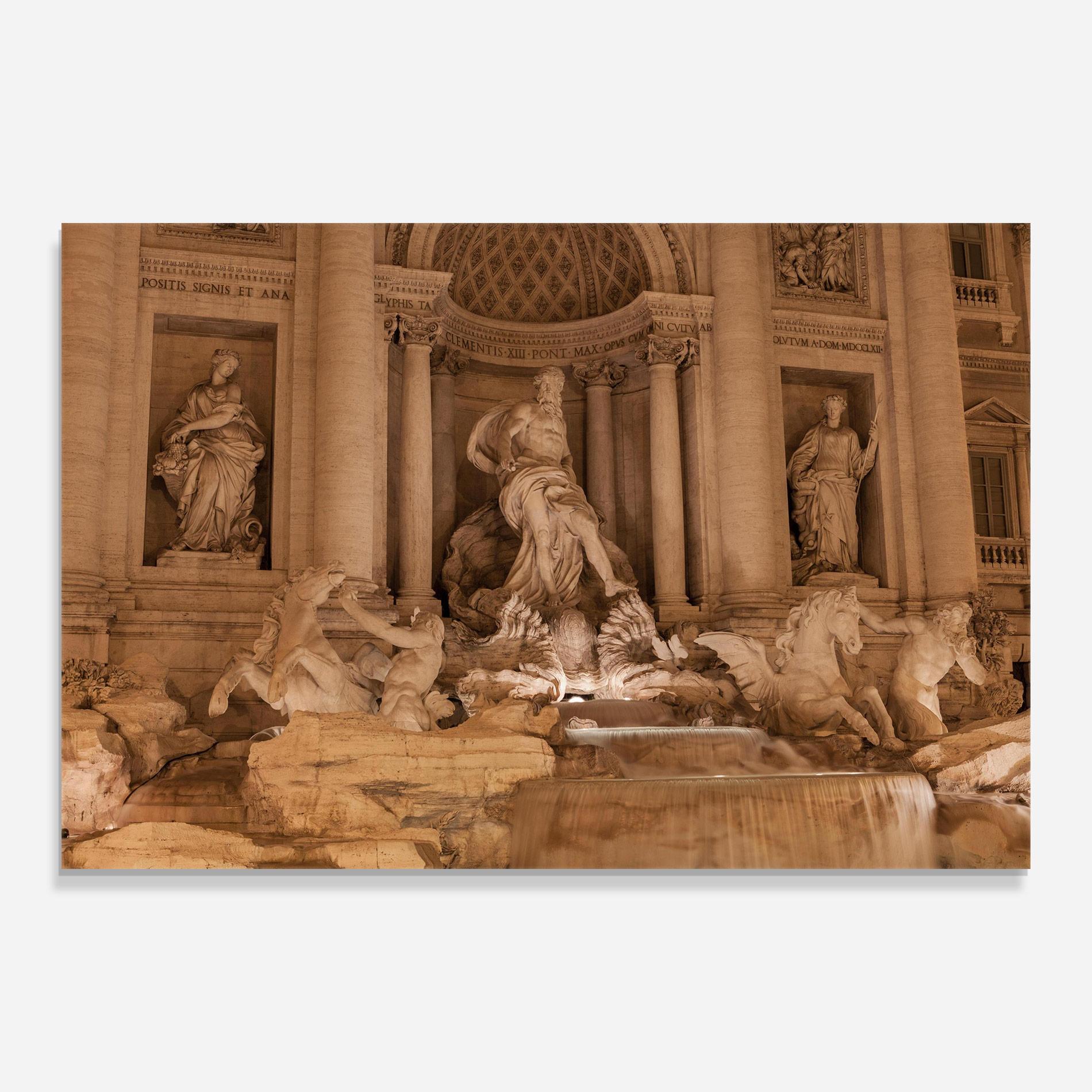 Tablou Sticla Fontana Di Trevi mockup 0